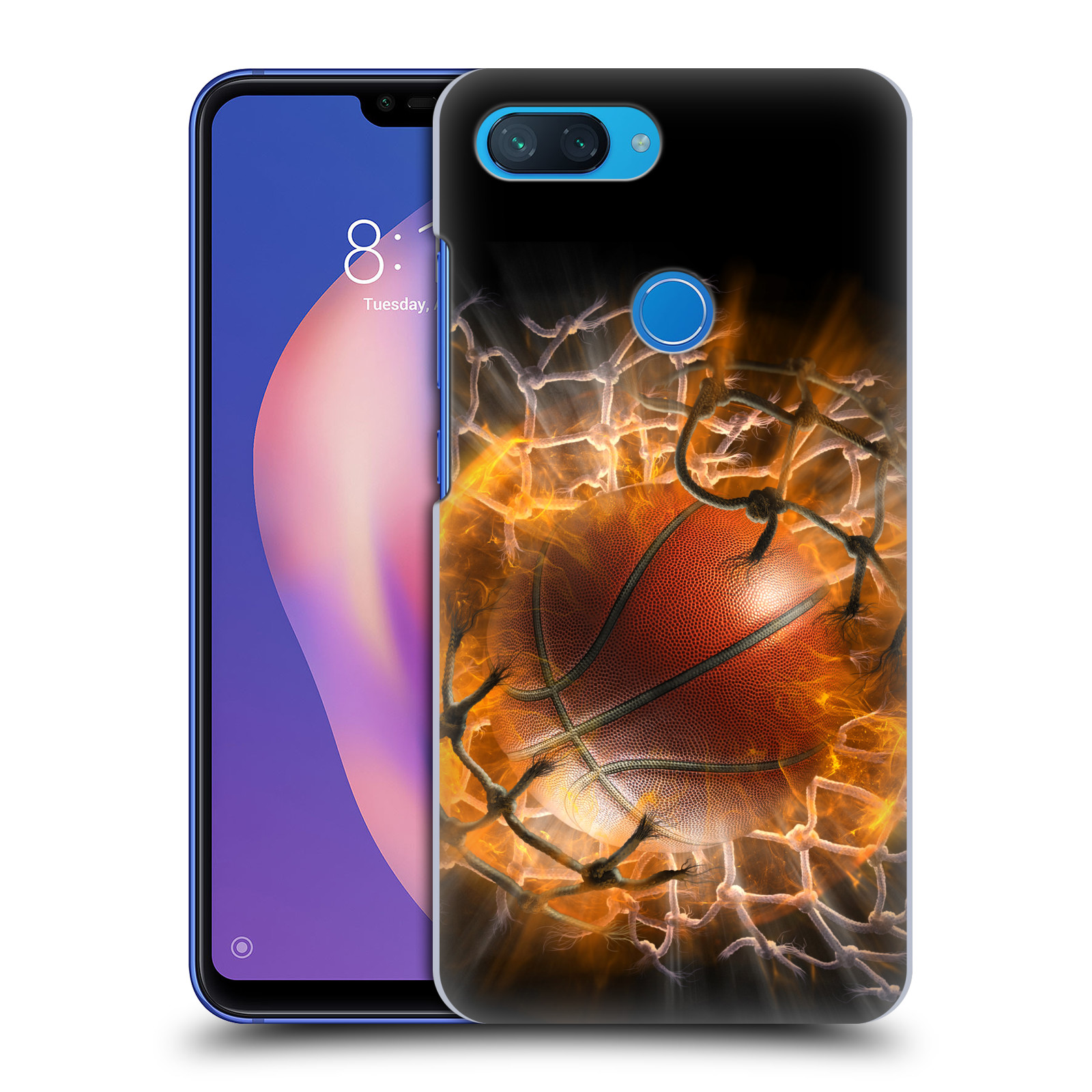Pouzdro na mobil Xiaomi  Mi 8 Lite - HEAD CASE - Fantasy kresby Tom Wood - Basketball