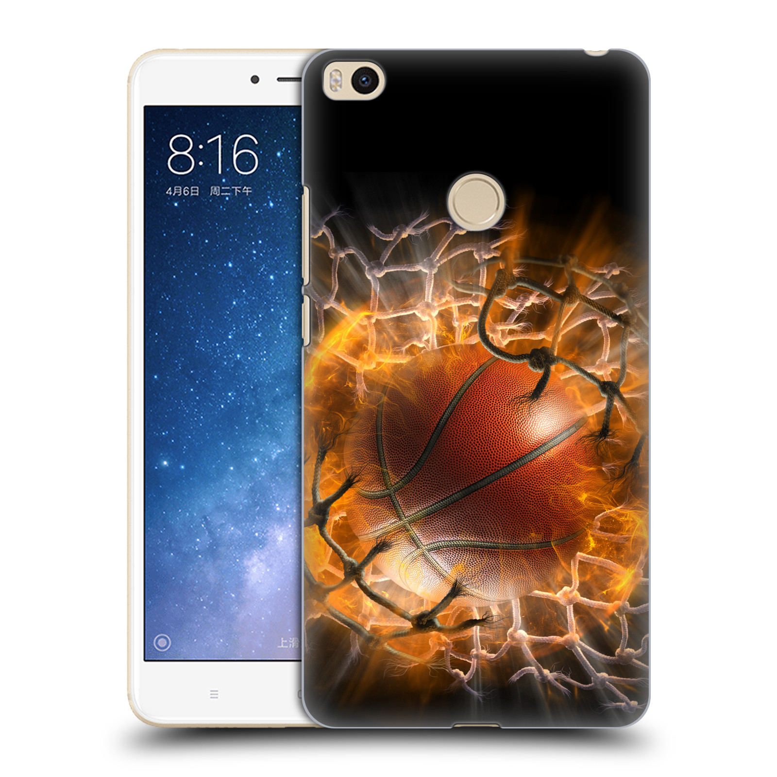 Pouzdro na mobil Xiaomi Mi Max 2 - HEAD CASE - Fantasy kresby Tom Wood - Basketball