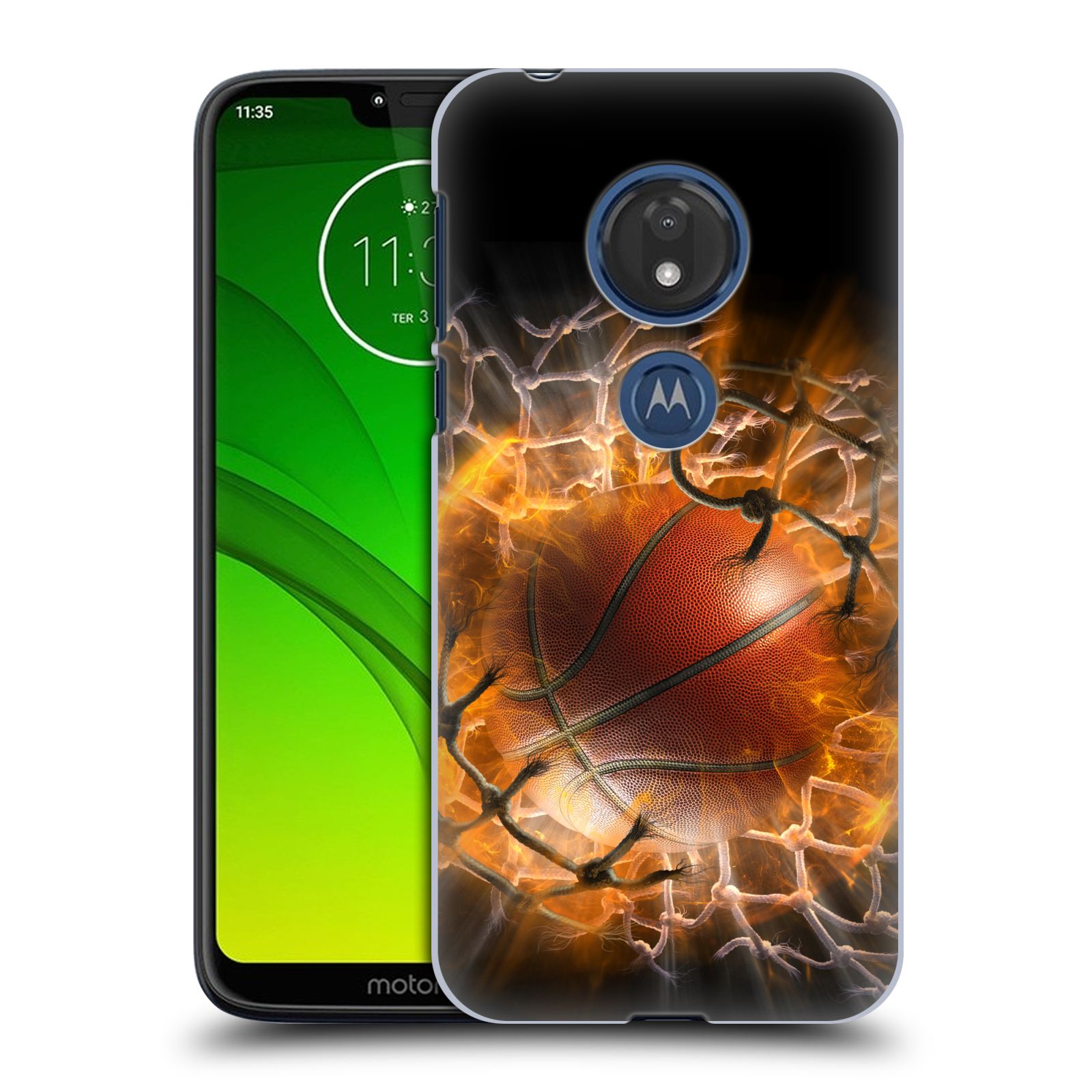 Pouzdro na mobil Motorola Moto G7 Play - HEAD CASE - Fantasy kresby Tom Wood - Basketball