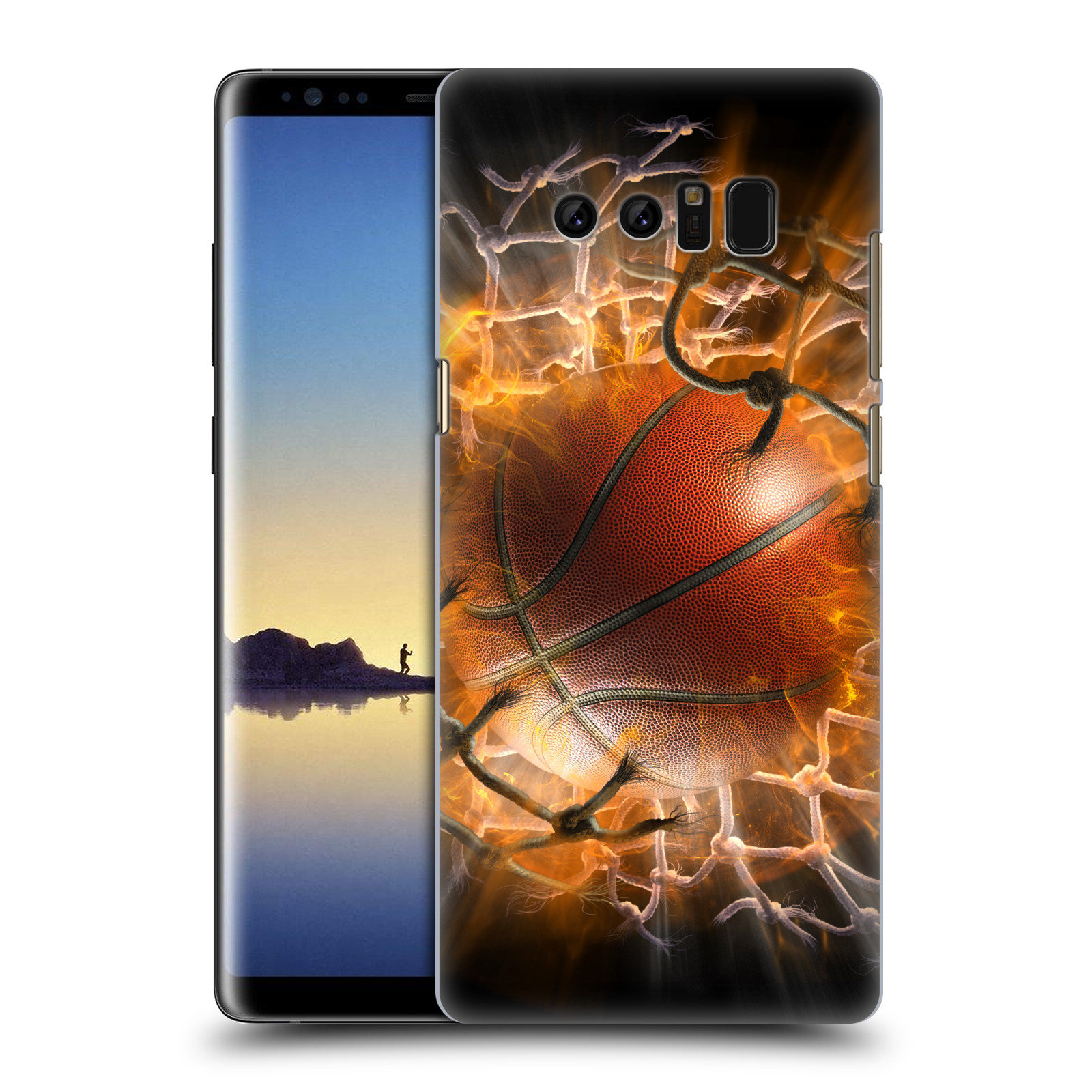 Pouzdro na mobil Samsung Galaxy Note 8 - HEAD CASE - Fantasy kresby Tom Wood - Basketball