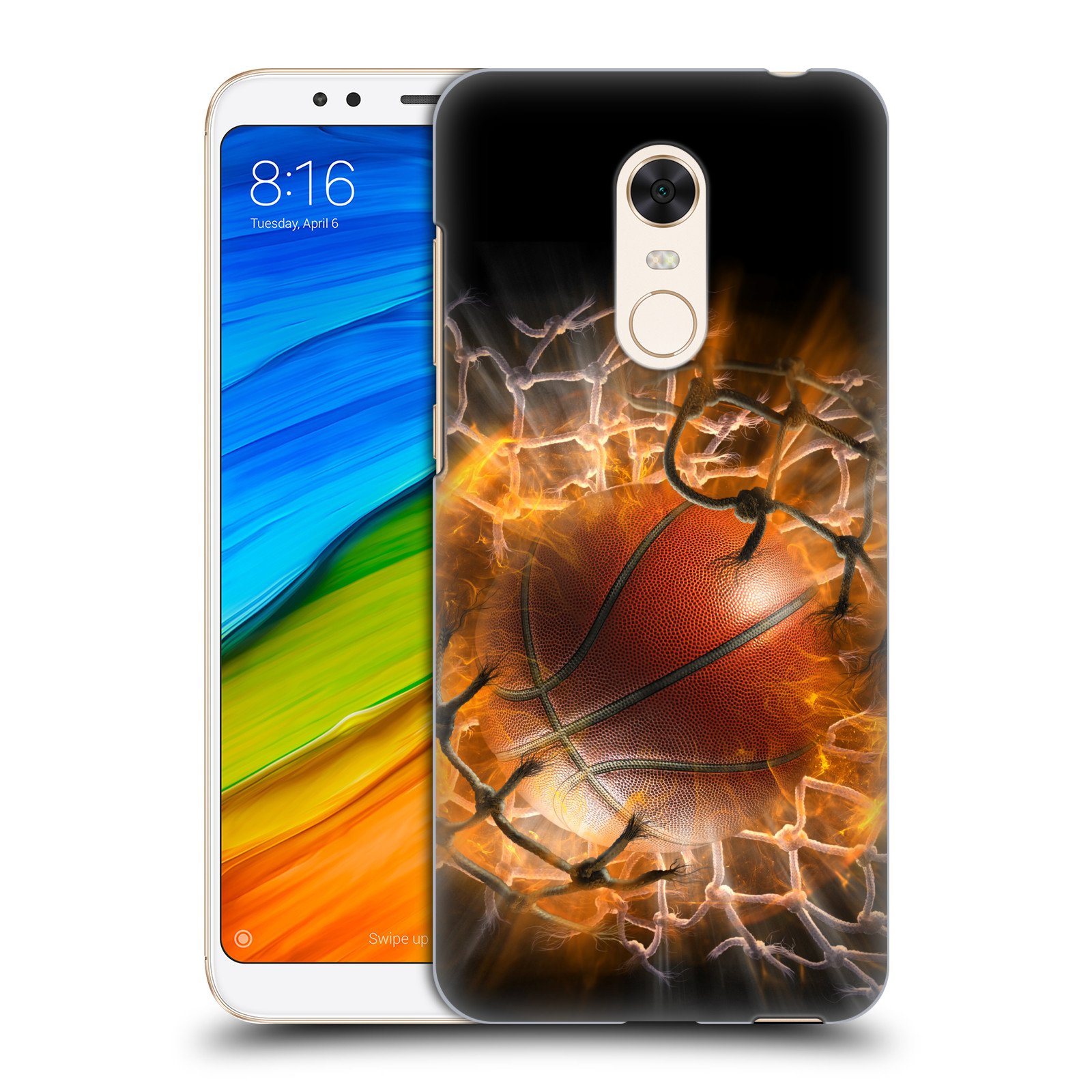 Pouzdro na mobil Xiaomi Redmi 5 PLUS (REDMI 5+) - HEAD CASE - Fantasy kresby Tom Wood - Basketball