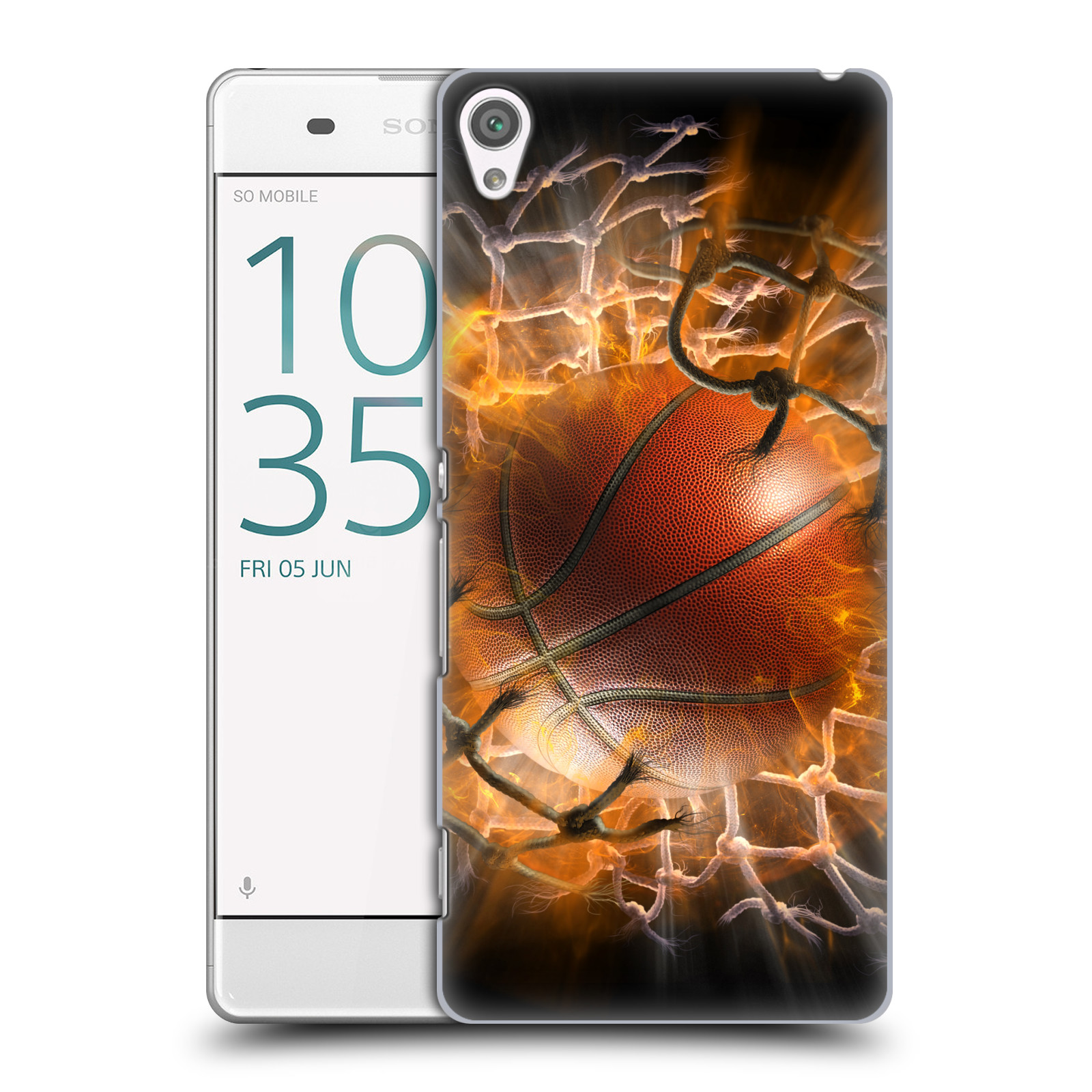 Pouzdro na mobil Sony Xperia XA - HEAD CASE - Fantasy kresby Tom Wood - Basketball