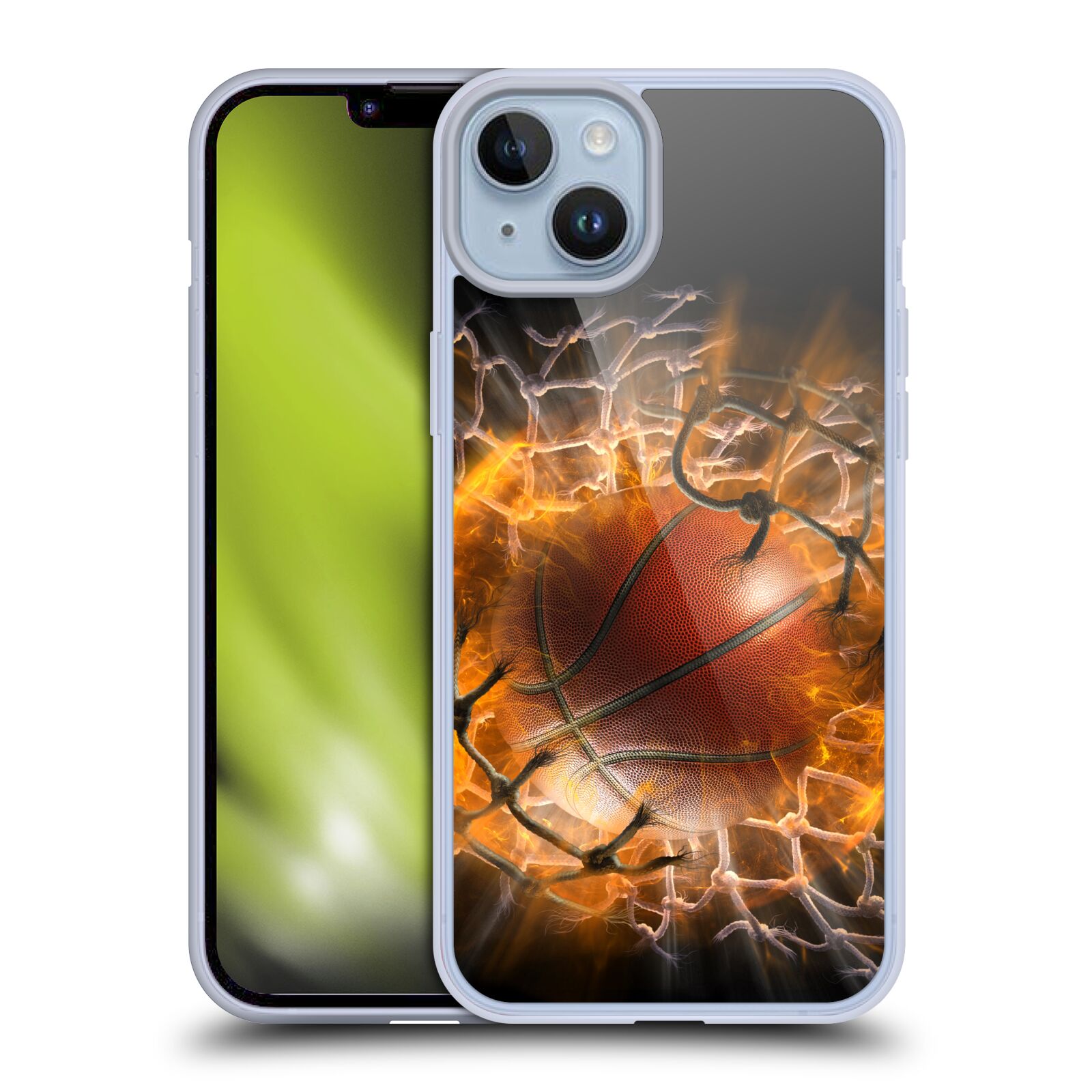 Pouzdro na mobil Apple Iphone 14 PLUS - HEAD CASE - Fantasy kresby Tom Wood - Basketball