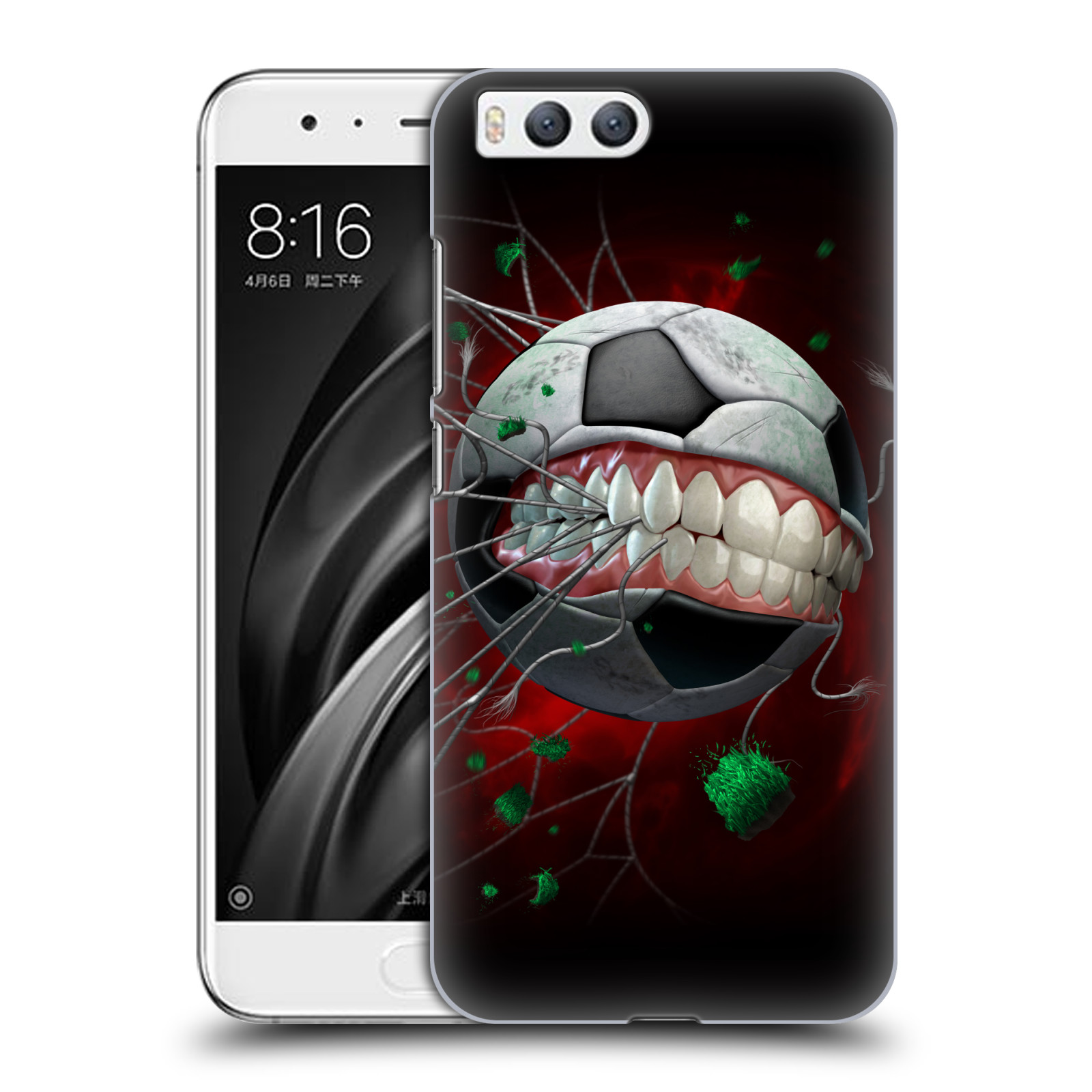Pouzdro na mobil Xiaomi MI6 - HEAD CASE - Fantasy kresby Tom Wood - Fotbal