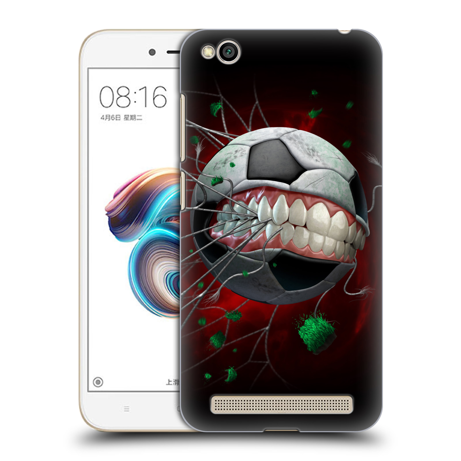 Pouzdro na mobil Xiaomi Redmi 5A - HEAD CASE - Fantasy kresby Tom Wood - Fotbal