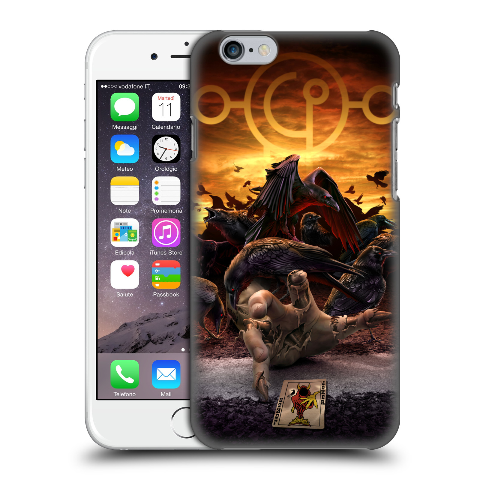 Pouzdro na mobil Apple Iphone 6/6S - HEAD CASE - Fantasy kresby Tom Wood - Vrahové koruny