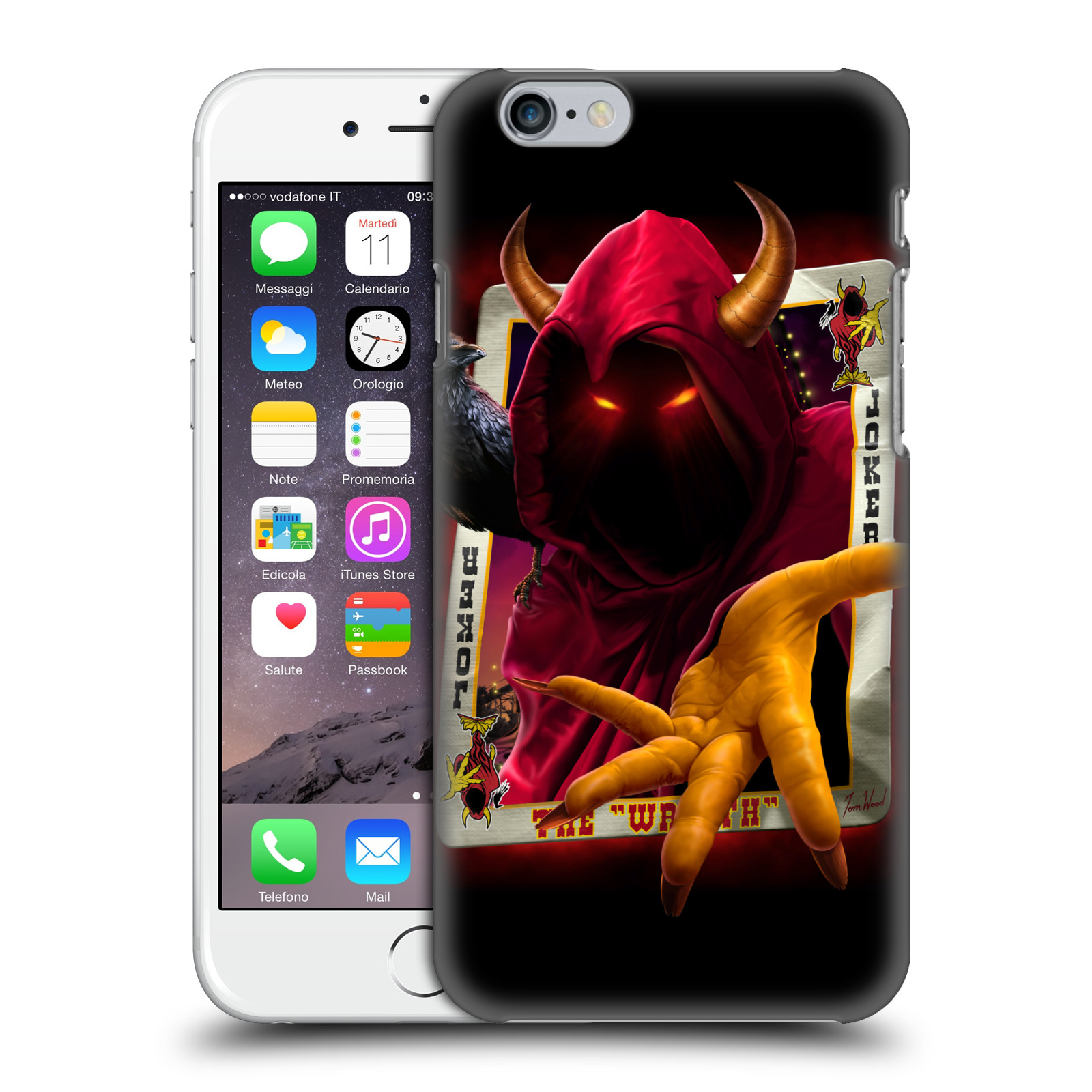 Pouzdro na mobil Apple Iphone 6/6S - HEAD CASE - Fantasy kresby Tom Wood - Joker