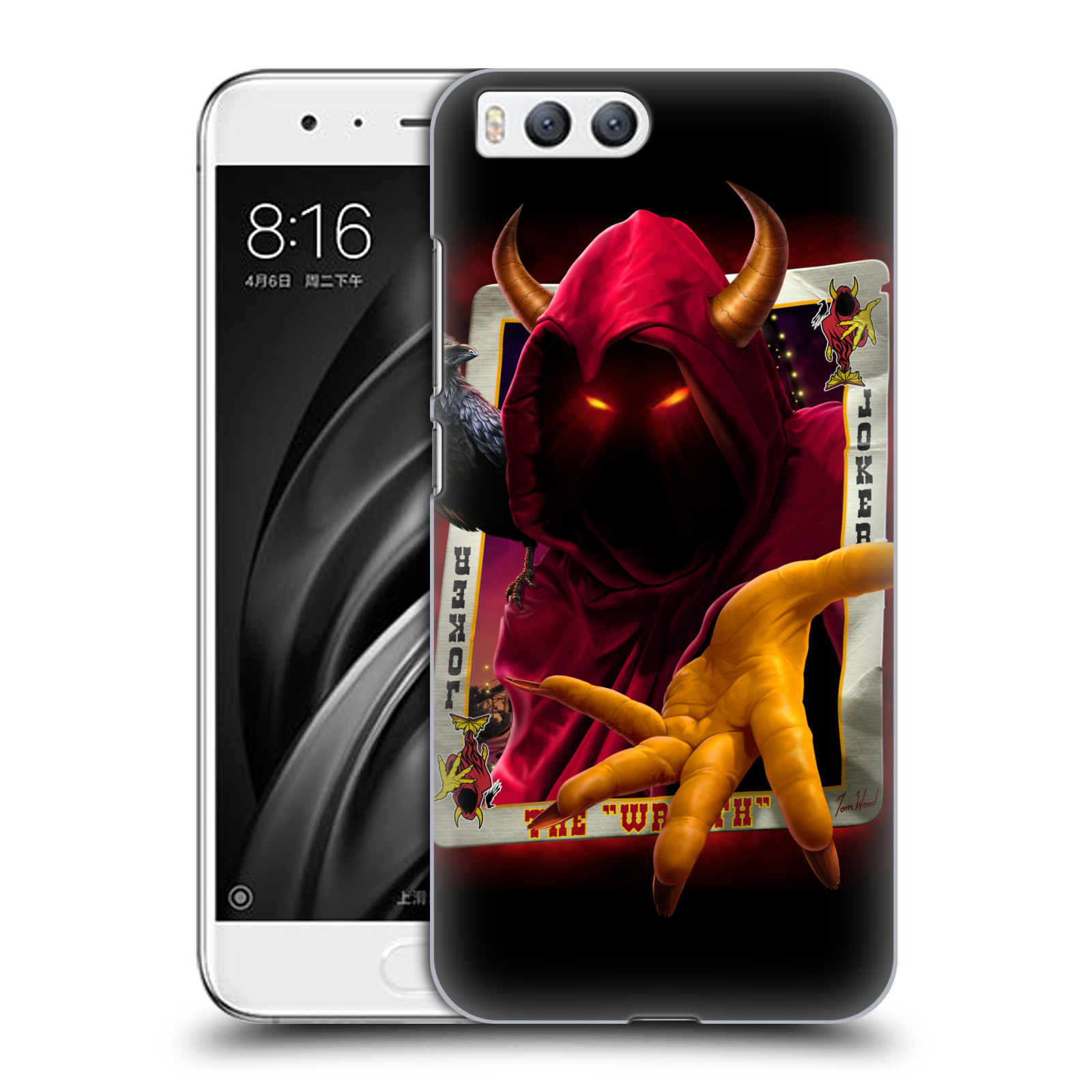 Pouzdro na mobil Xiaomi MI6 - HEAD CASE - Fantasy kresby Tom Wood - Joker