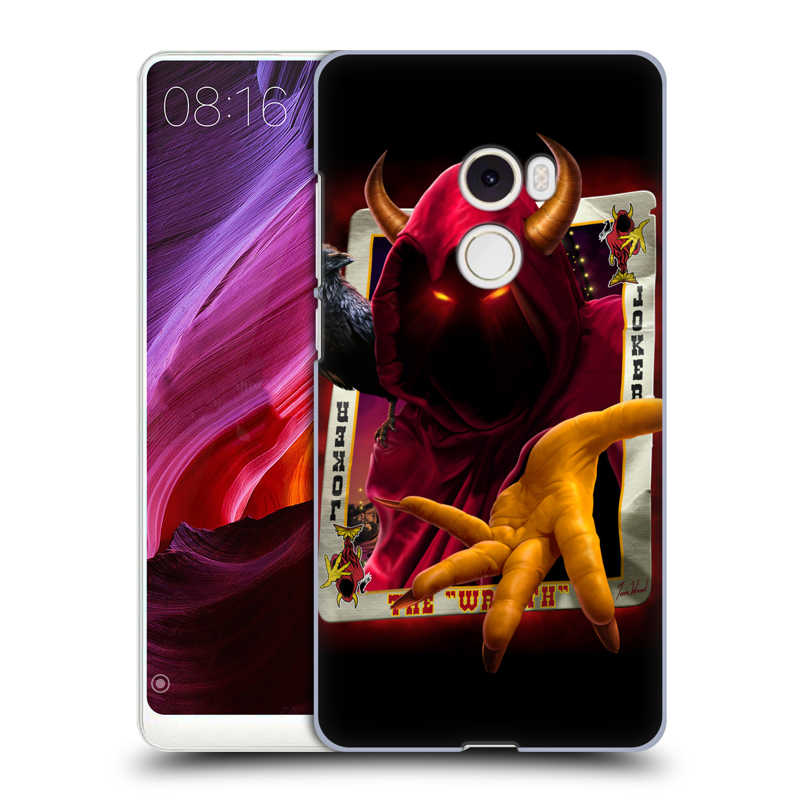 Pouzdro na mobil Xiaomi Mi Mix 2 - HEAD CASE - Fantasy kresby Tom Wood - Joker