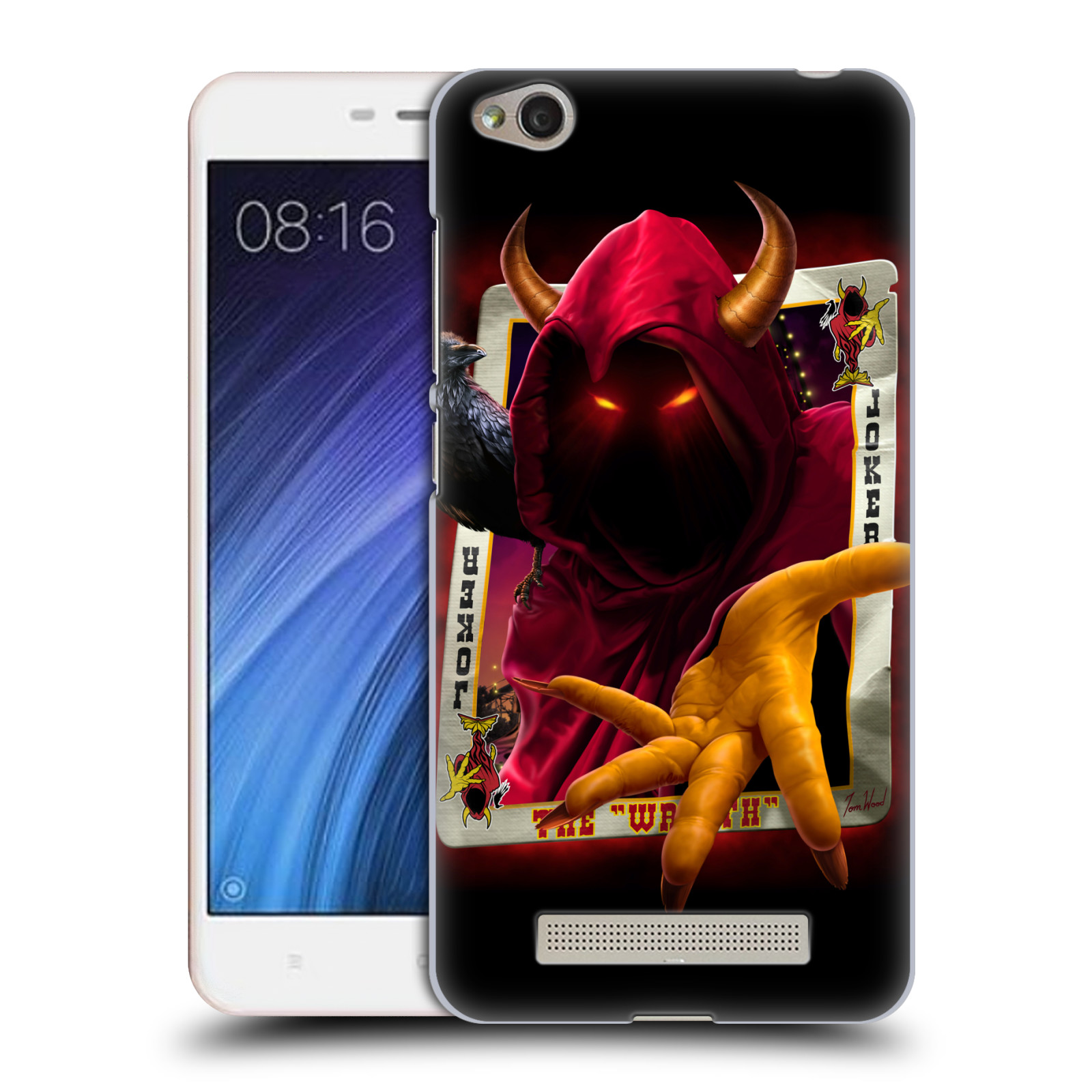 Pouzdro na mobil Xiaomi Redmi 4a - HEAD CASE - Fantasy kresby Tom Wood - Joker