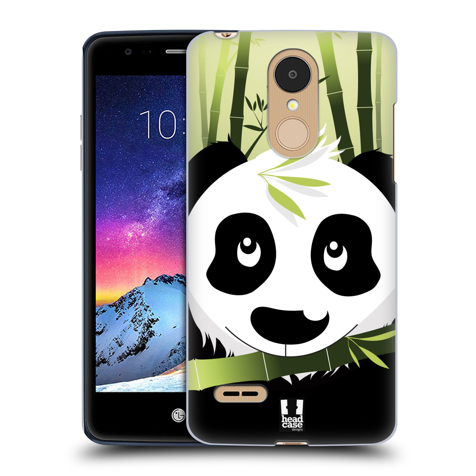 HEAD CASE plastový obal na mobil LG K9 / K8 2018 vzor kreslená panda zelená
