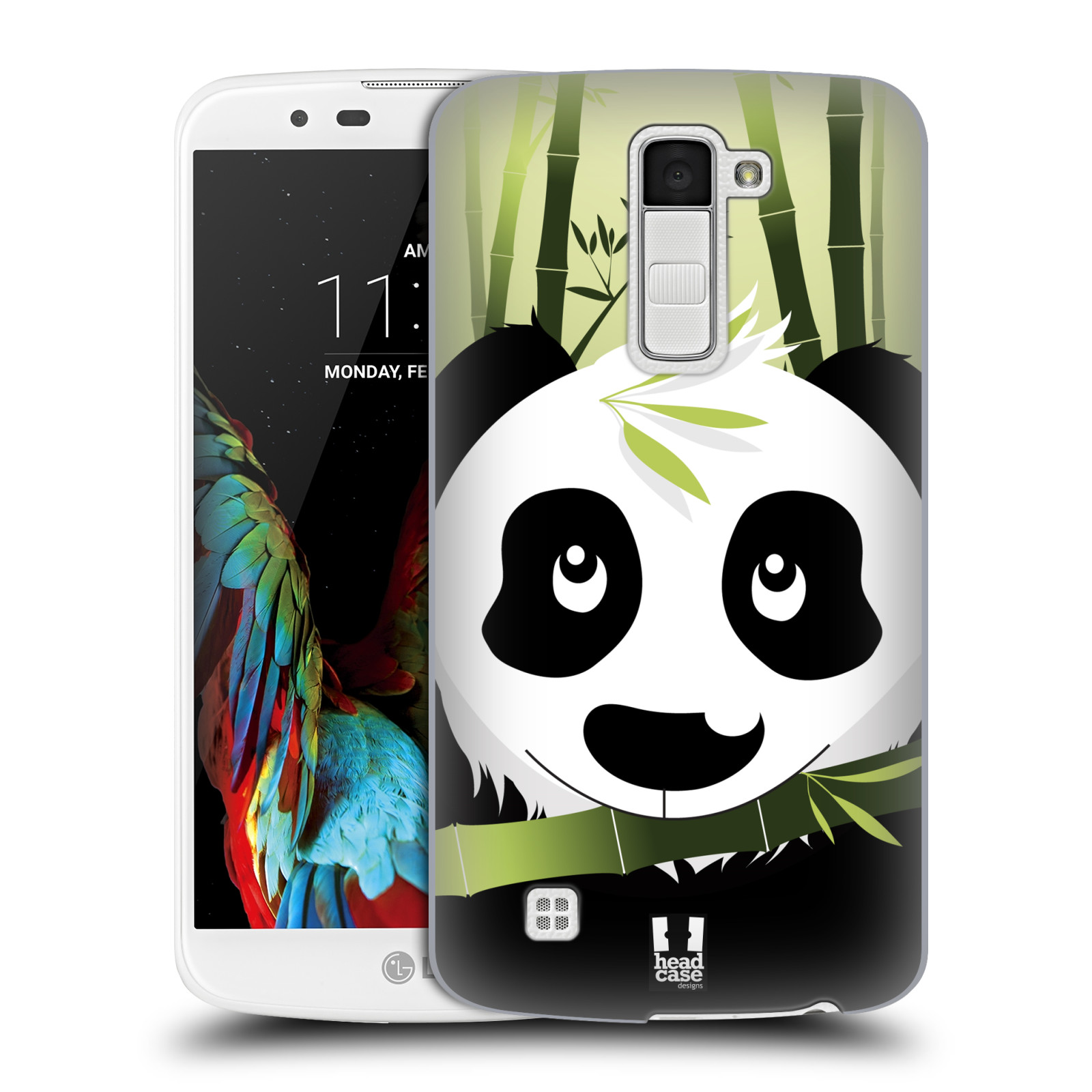 HEAD CASE plastový obal na mobil LG K10 vzor kreslená panda zelená