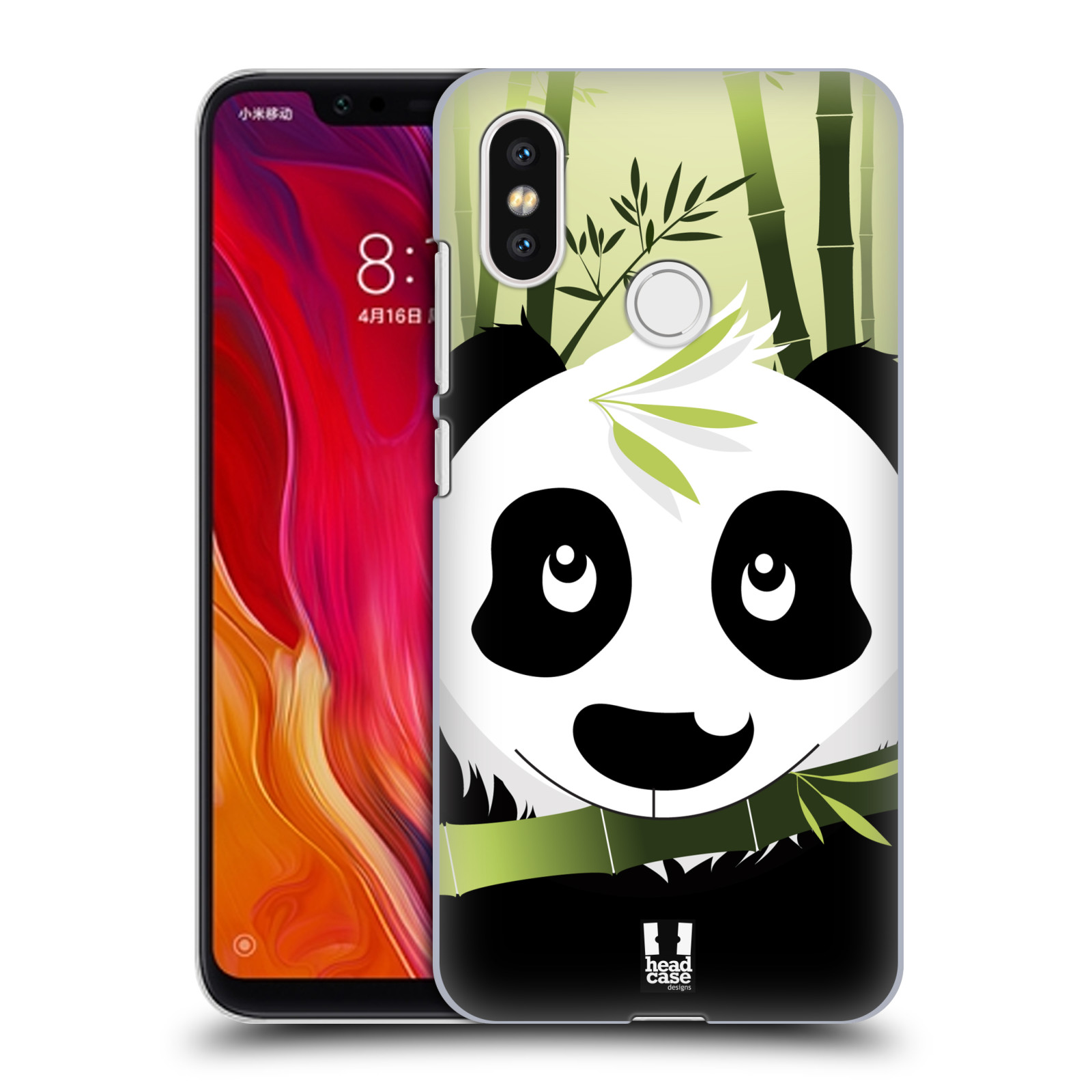HEAD CASE plastový obal na mobil Xiaomi Mi 8 vzor kreslená panda zelená