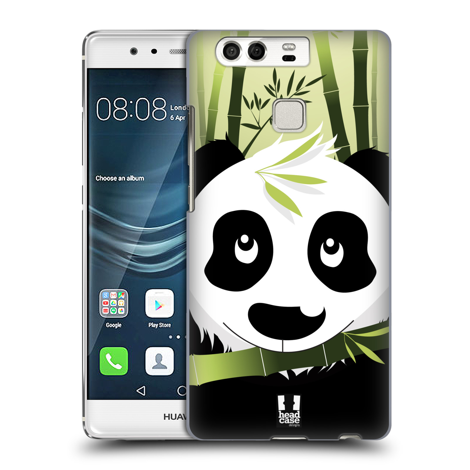 HEAD CASE plastový obal na mobil Huawei P9 / P9 DUAL SIM vzor kreslená panda zelená