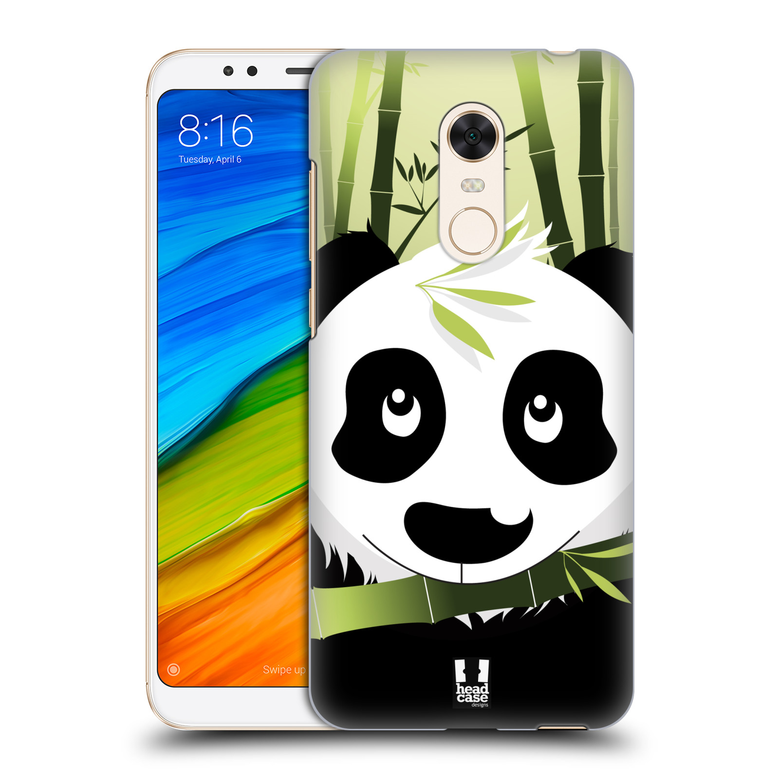 HEAD CASE plastový obal na mobil Xiaomi Redmi 5 PLUS vzor kreslená panda zelená