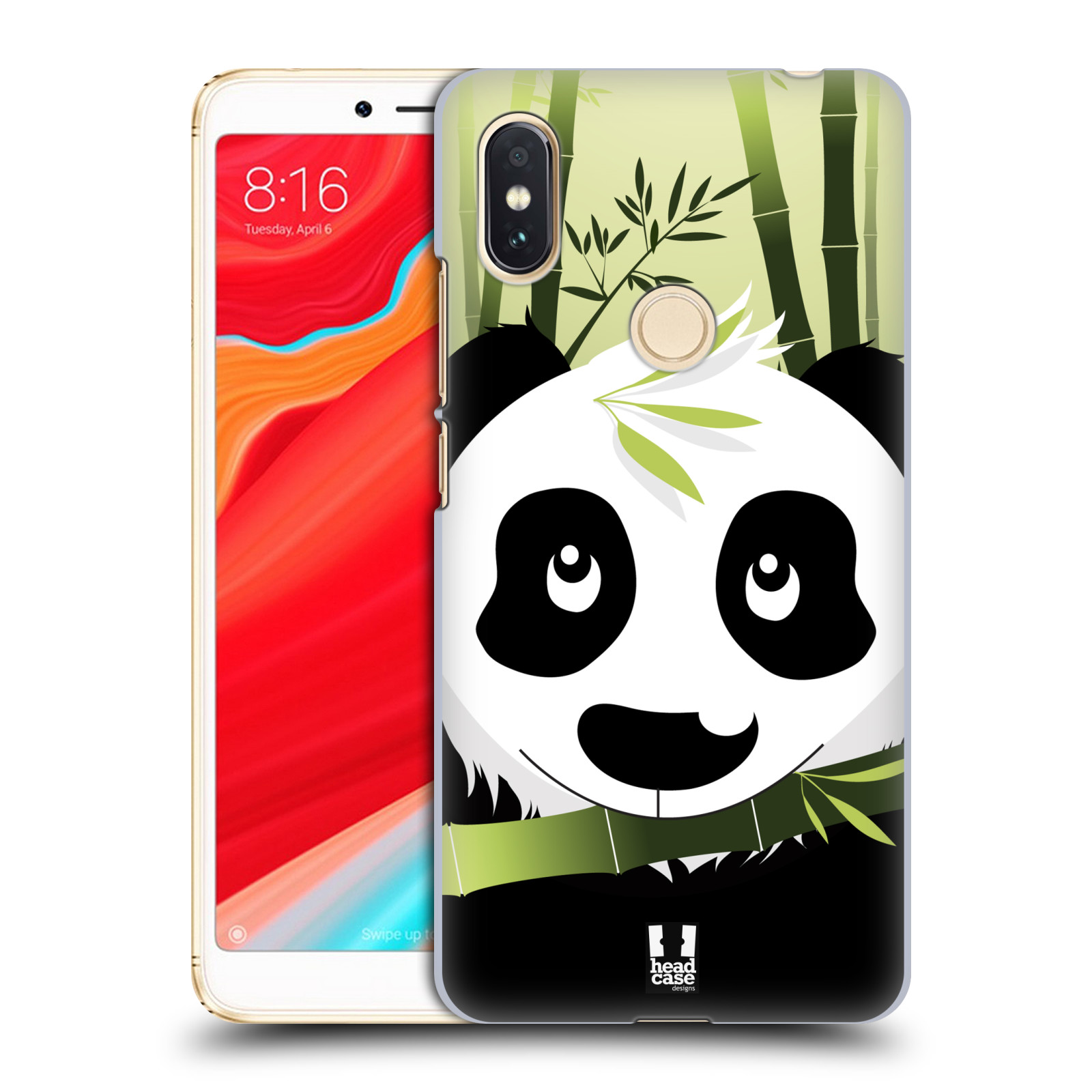 HEAD CASE plastový obal na mobil Xiaomi Redmi S2 vzor kreslená panda zelená