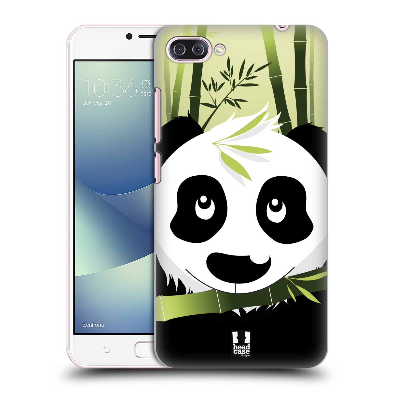 HEAD CASE plastový obal na mobil Asus Zenfone 4 MAX ZC554KL vzor kreslená panda zelená