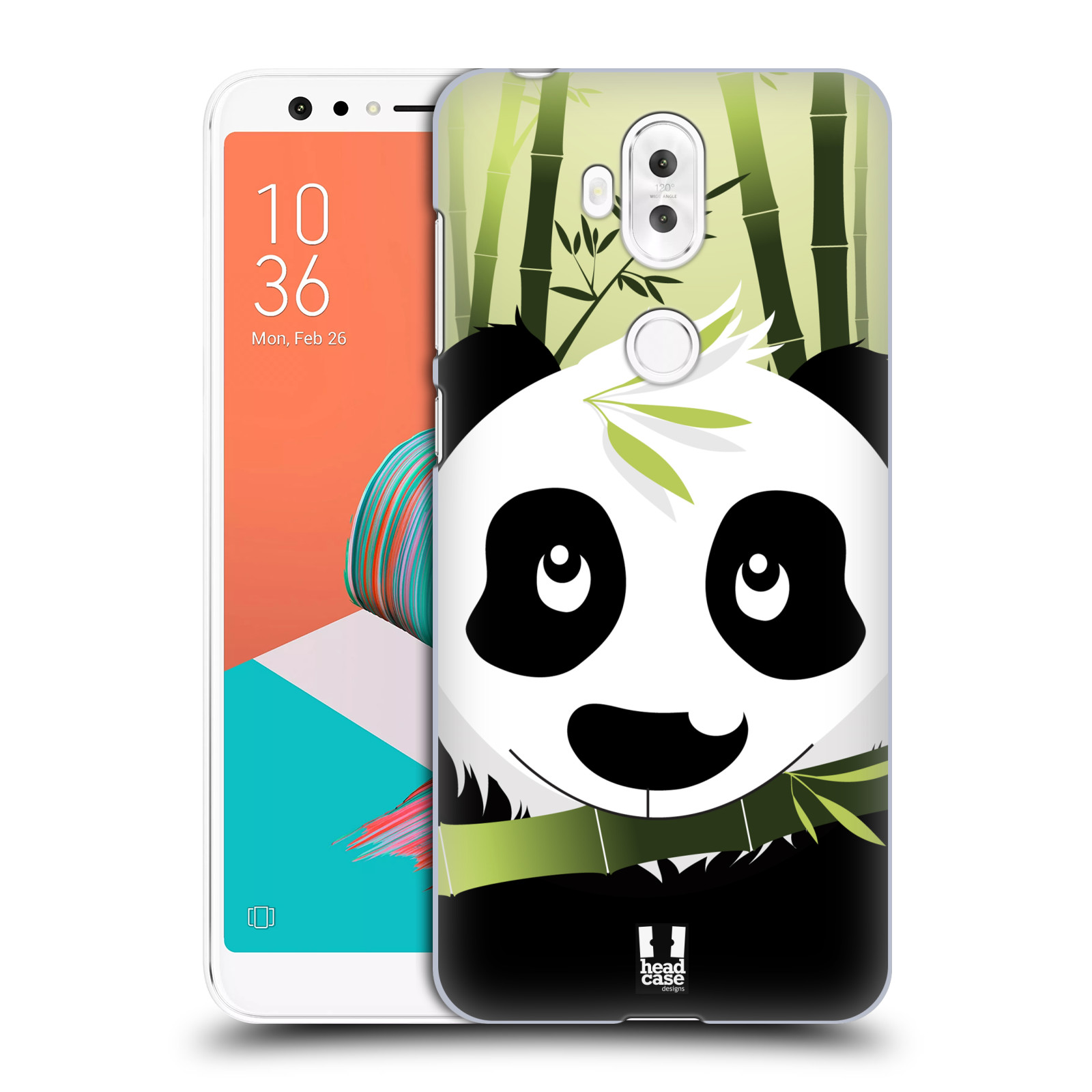 HEAD CASE plastový obal na mobil Asus Zenfone 5 LITE ZC600KL vzor kreslená panda zelená