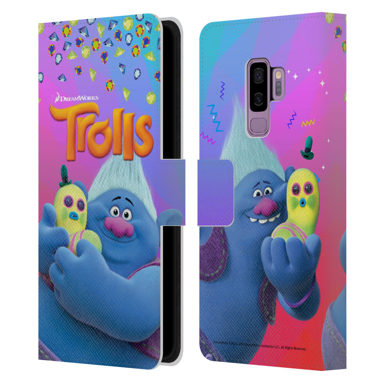 Pouzdro na mobil Samsung Galaxy S9 Plus - Head Case - Trollové - Biggie a Mr Dinkles