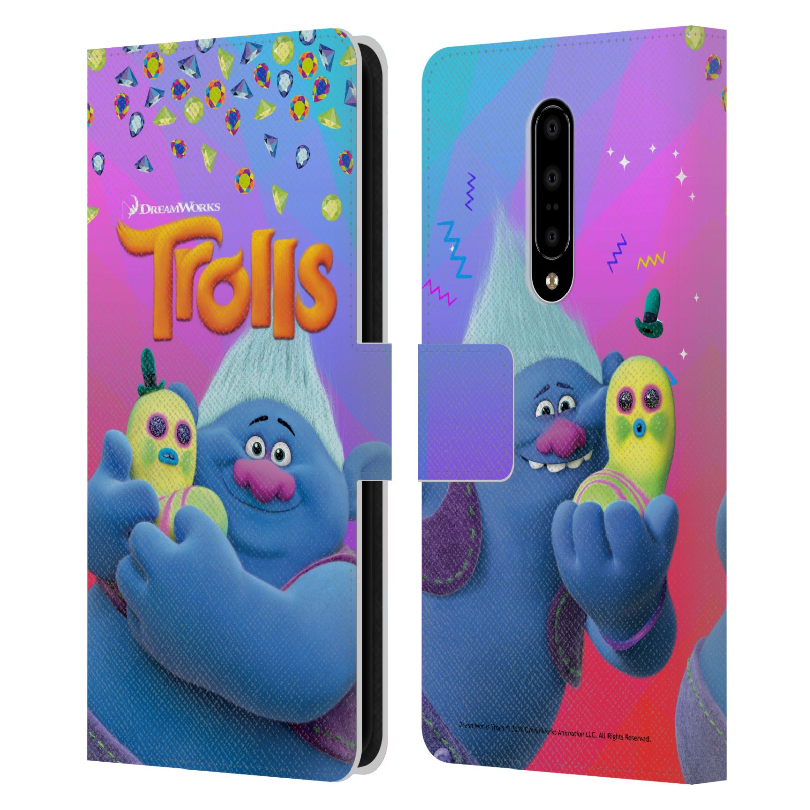 Pouzdro na mobil OnePlus 7 - Head Case - Trollové - Biggie a Mr Dinkles