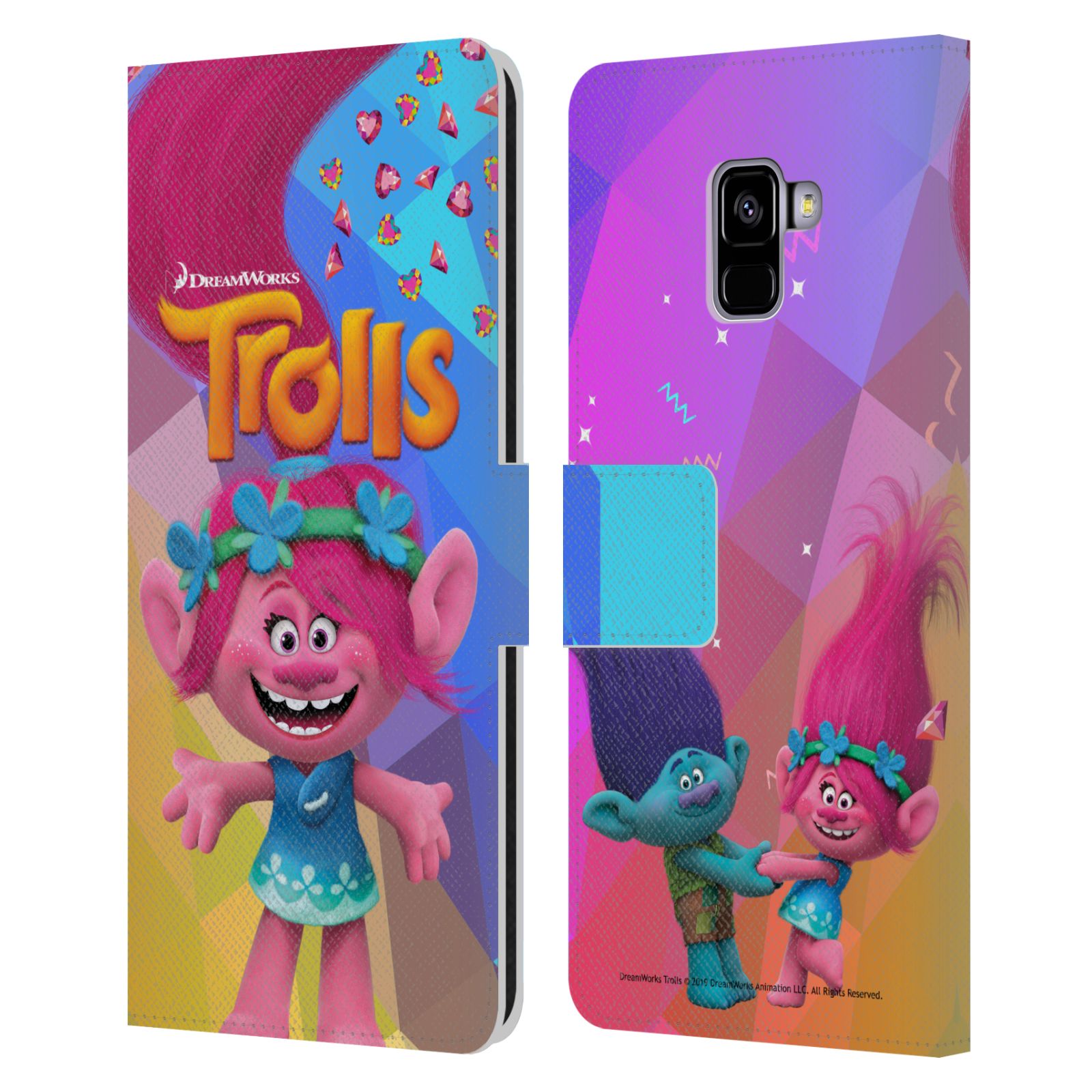 Pouzdro na mobil Samsung Galaxy A8 PLUS 2018 - Head Case - Trollové - holčička Poppy