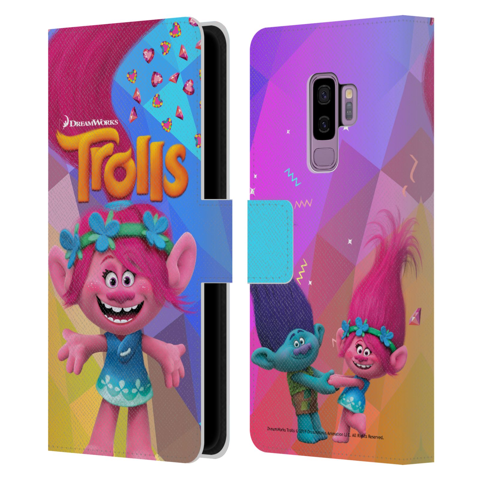 Pouzdro na mobil Samsung Galaxy S9 Plus - Head Case - Trollové - holčička Poppy