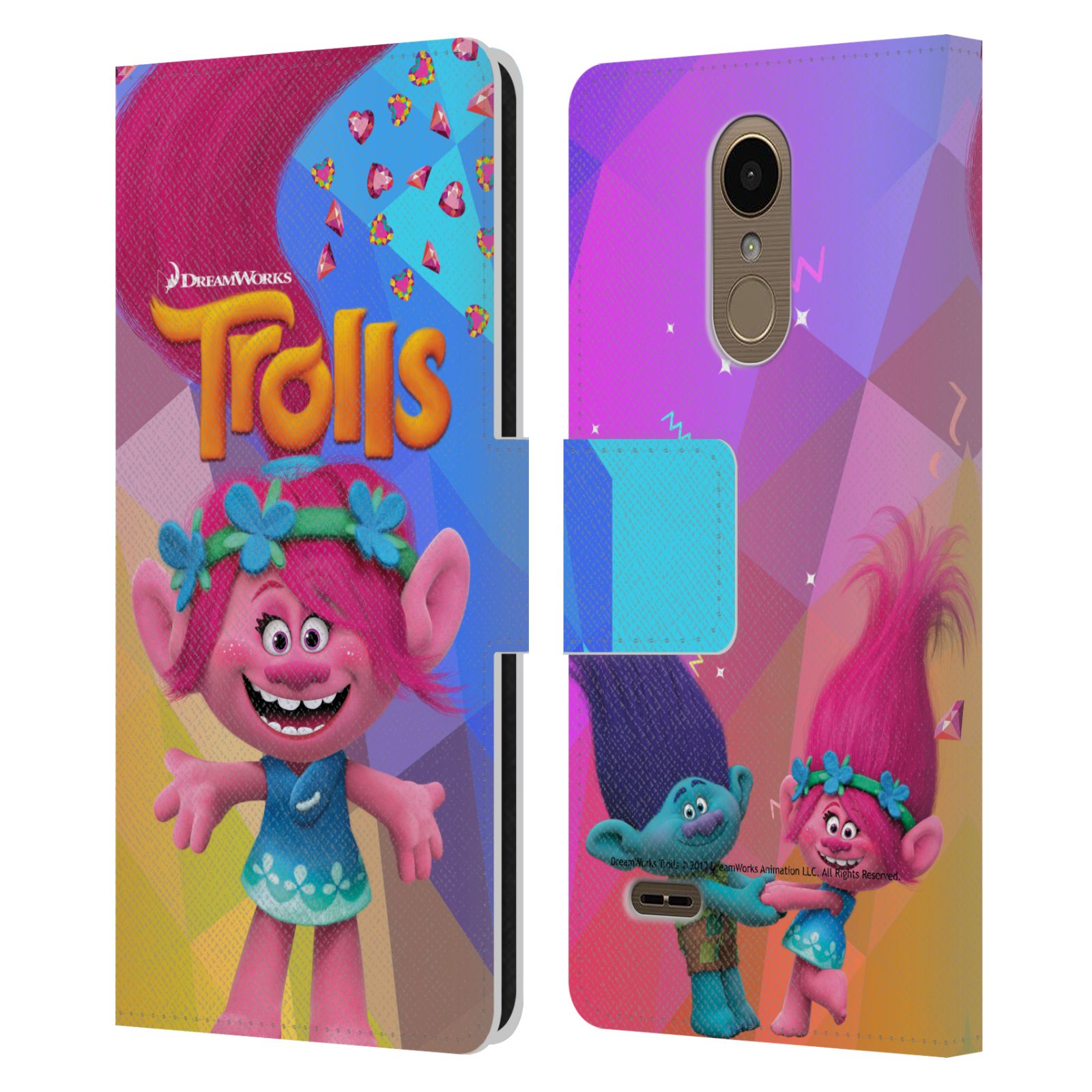 Pouzdro na mobil LG K4 2017 - Head Case - Trollové - holčička Poppy