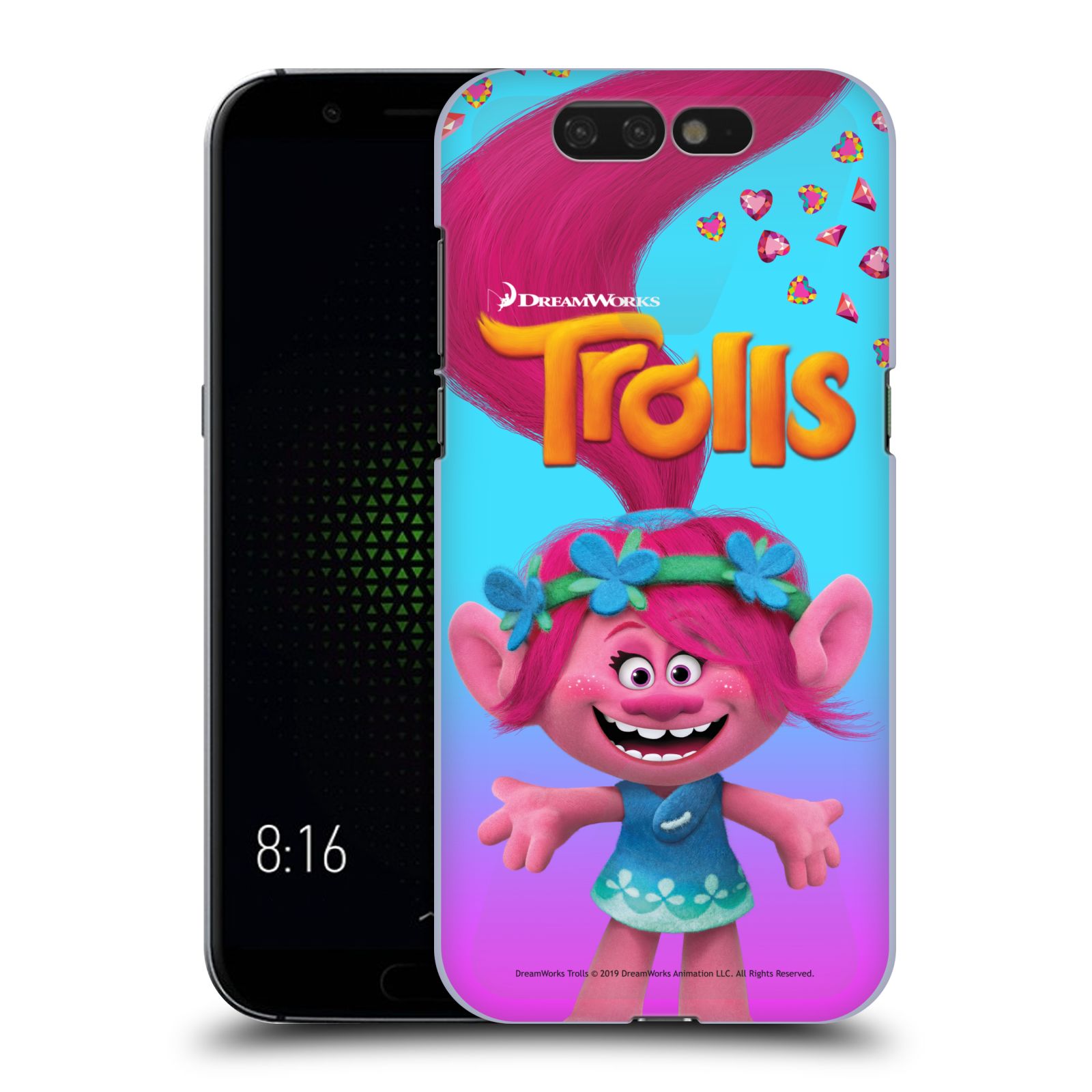 Pouzdro na mobil Xiaomi Black Shark - HEAD CASE - Pohádka - Trollové skřítek holčička Poppy