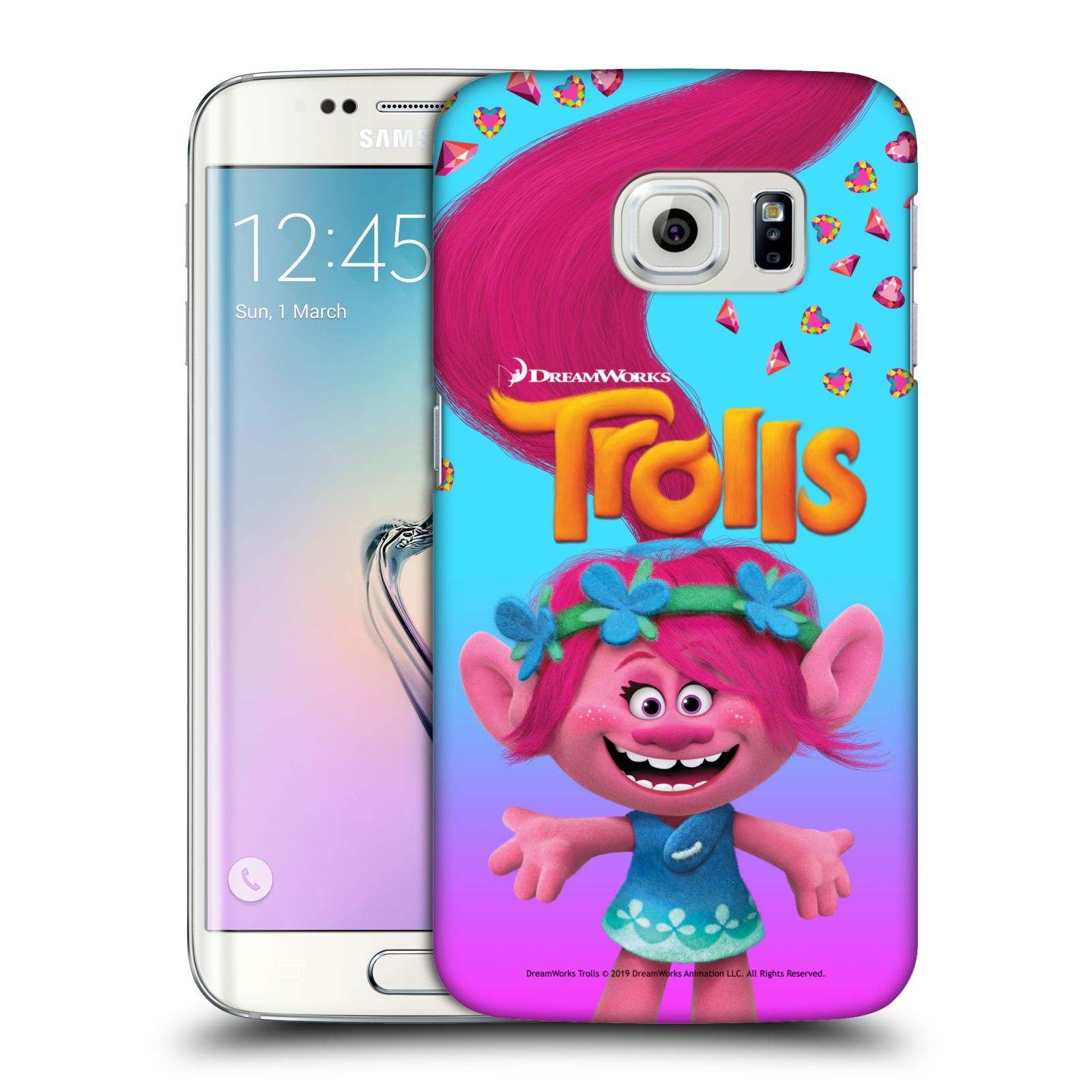 Pouzdro na mobil Samsung Galaxy S6 EDGE - HEAD CASE - Pohádka - Trollové skřítek holčička Poppy