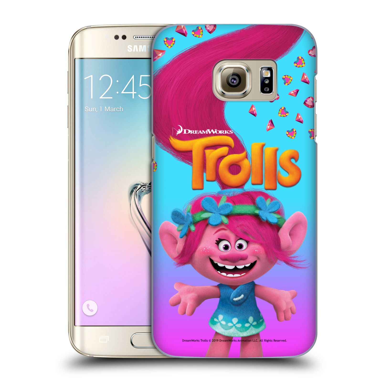 Pouzdro na mobil Samsung Galaxy S7 EDGE - HEAD CASE - Pohádka - Trollové skřítek holčička Poppy