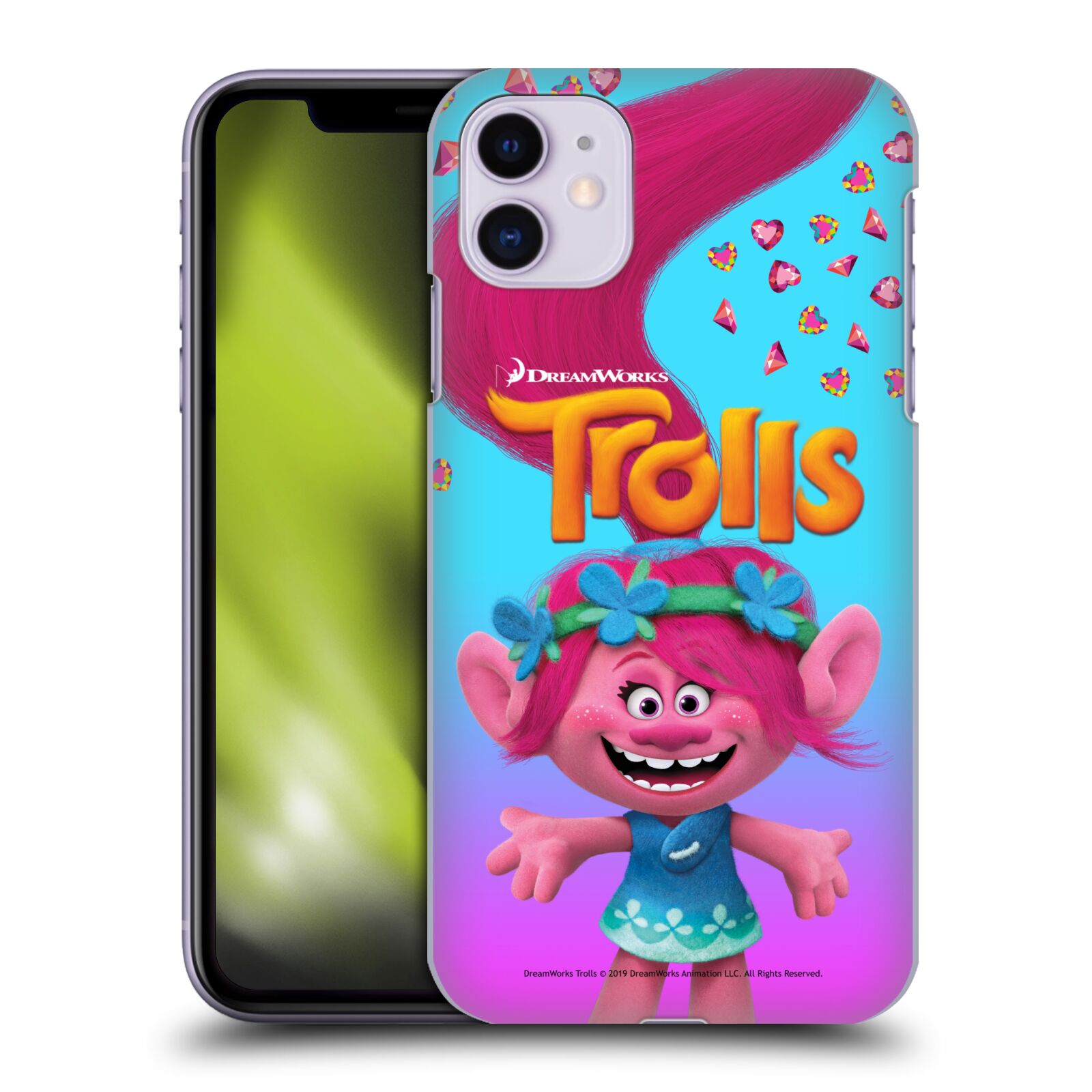 Pouzdro na mobil Apple Iphone 11 - HEAD CASE - Pohádka - Trollové skřítek holčička Poppy