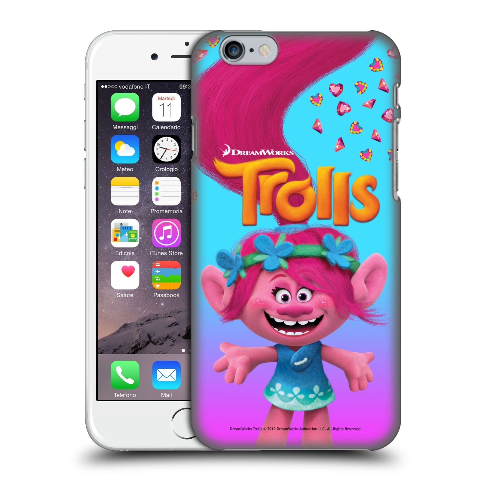 Pouzdro na mobil Apple Iphone 6/6S - HEAD CASE - Pohádka - Trollové skřítek holčička Poppy