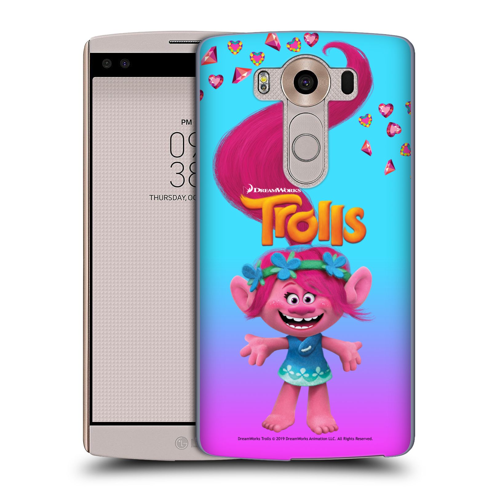 Pouzdro na mobil LG V10 - HEAD CASE - Pohádka - Trollové skřítek holčička Poppy
