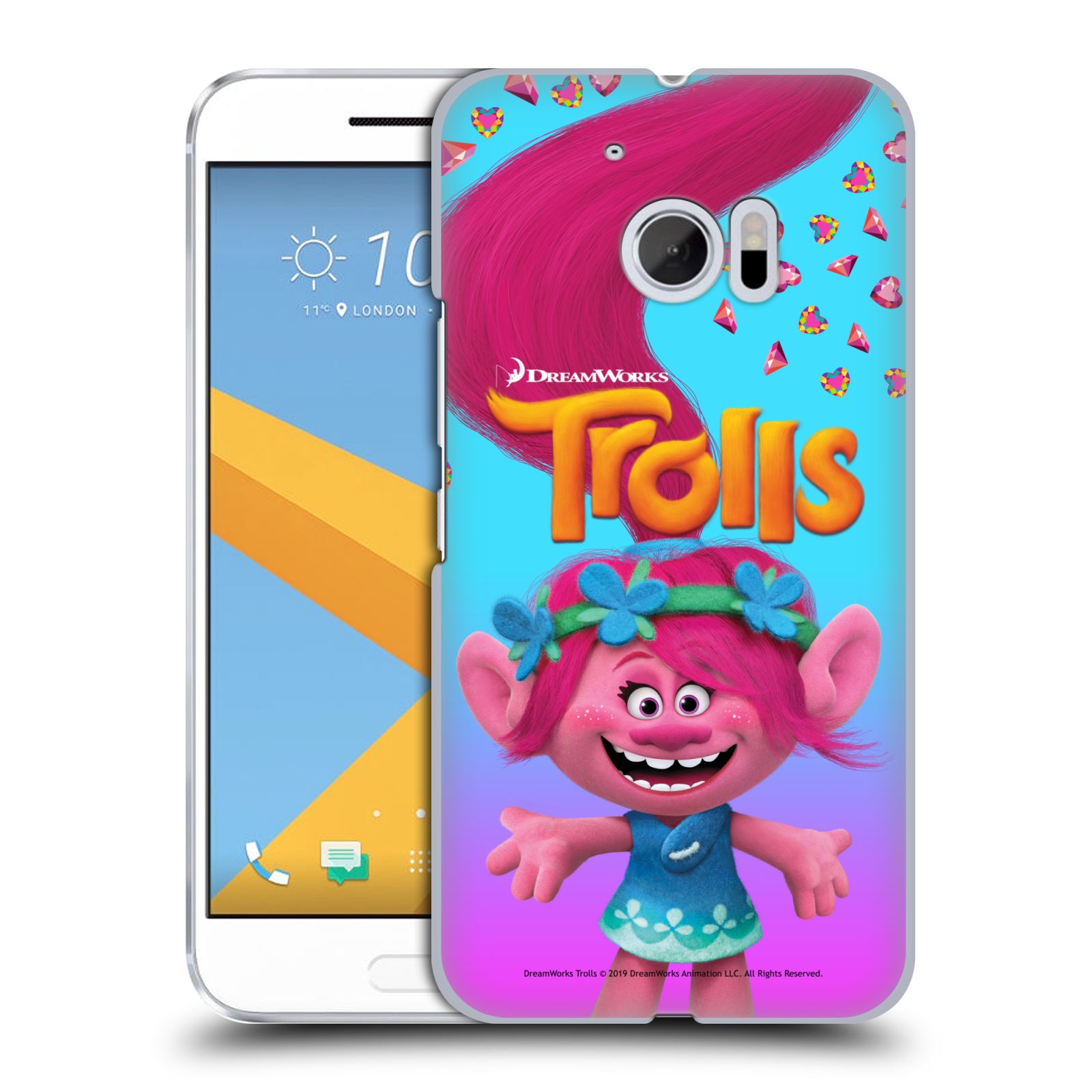 Pouzdro na mobil HTC 10 - HEAD CASE - Pohádka - Trollové skřítek holčička Poppy