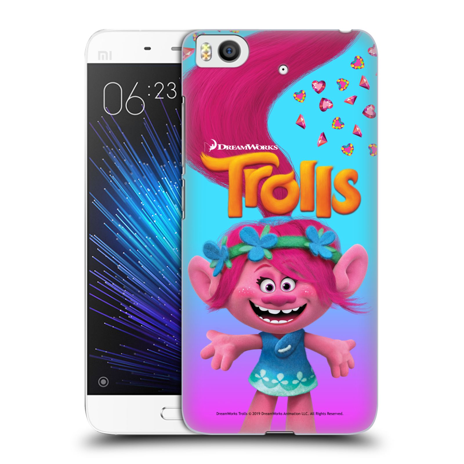 Pouzdro na mobil Xiaomi Mi5s - HEAD CASE - Pohádka - Trollové skřítek holčička Poppy