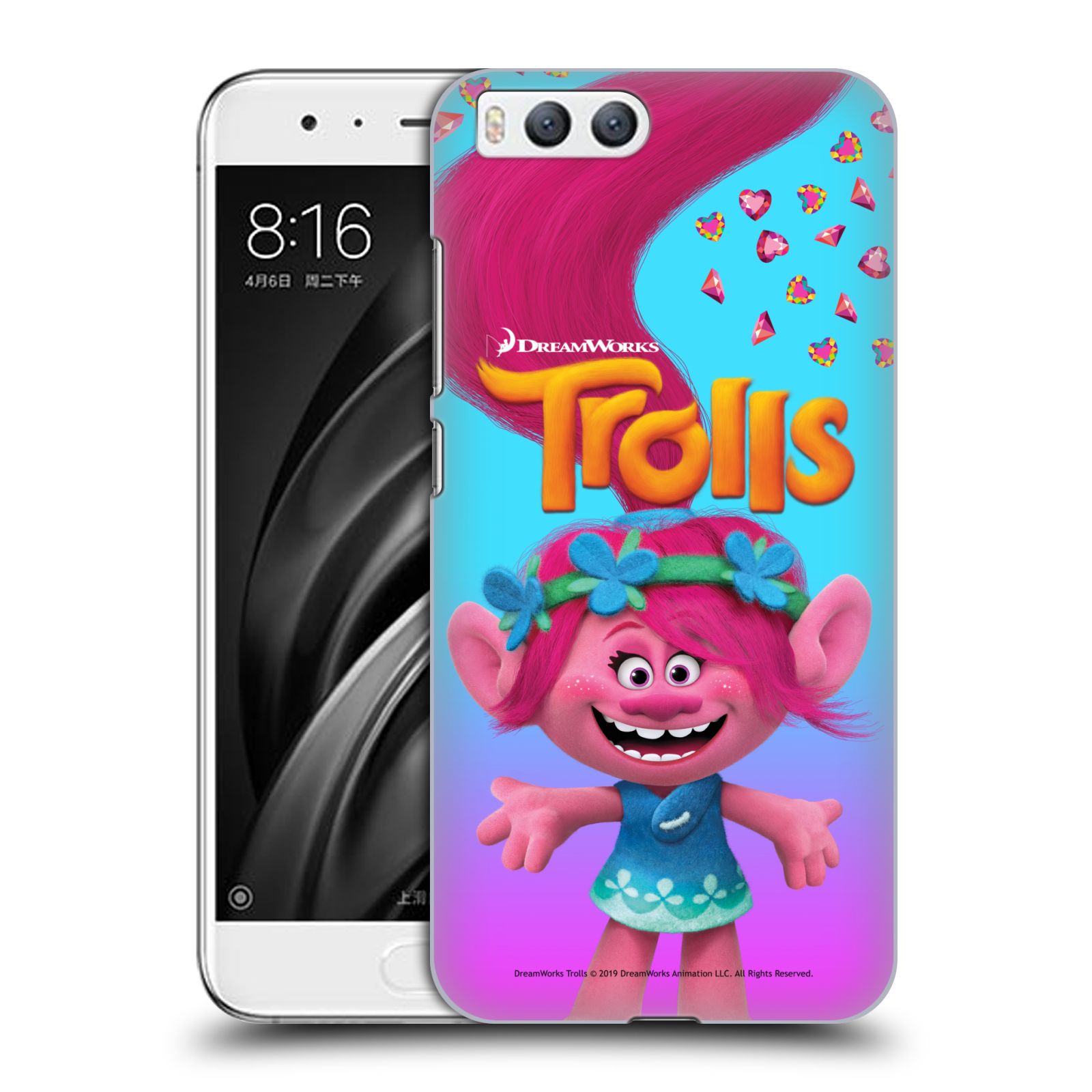 Pouzdro na mobil Xiaomi MI6 - HEAD CASE - Pohádka - Trollové skřítek holčička Poppy