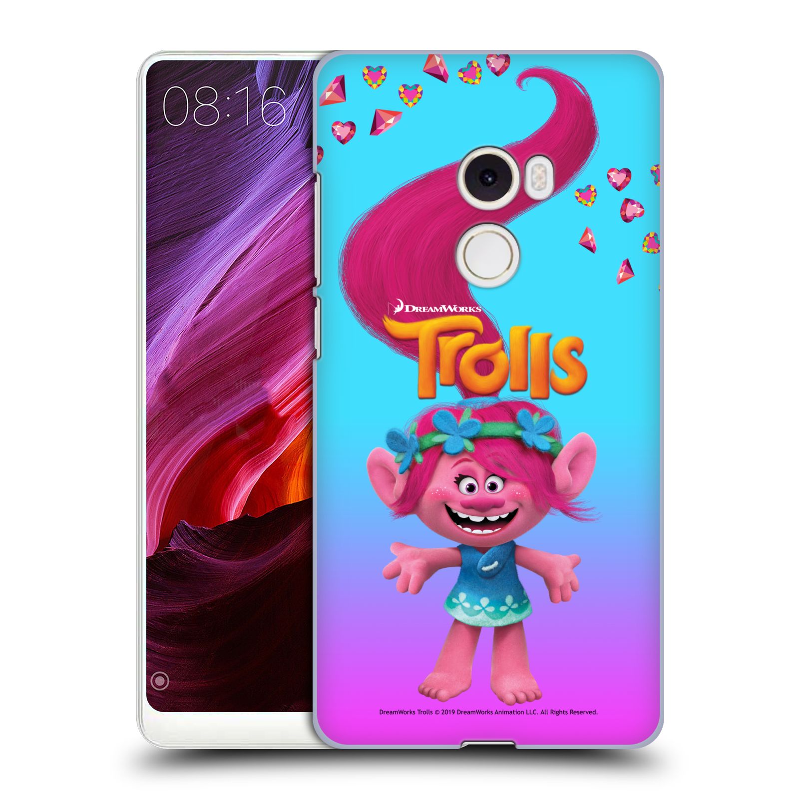 Pouzdro na mobil Xiaomi Mi Mix 2 - HEAD CASE - Pohádka - Trollové skřítek holčička Poppy