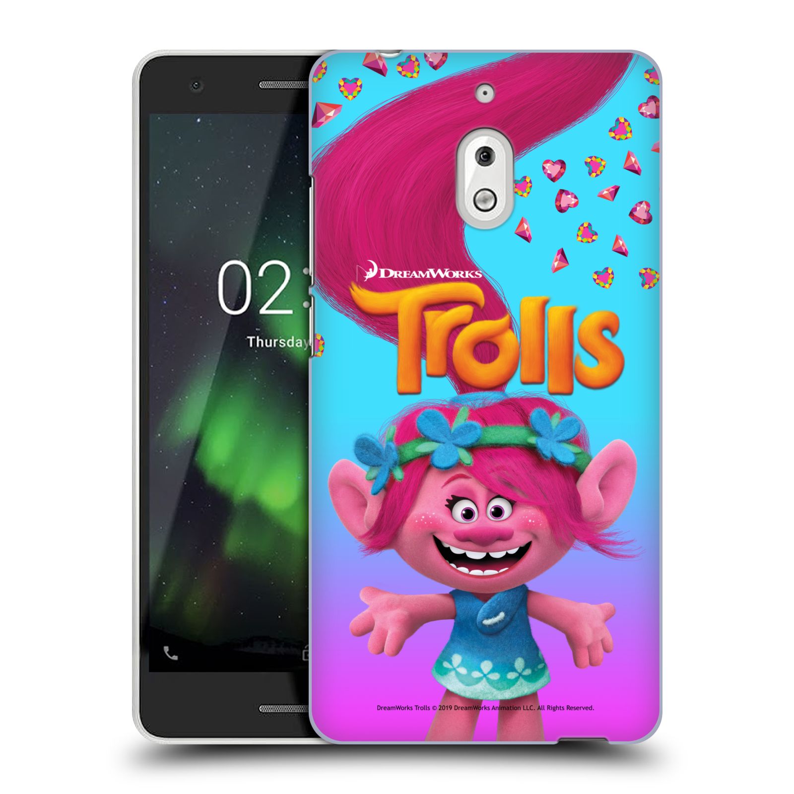 Pouzdro na mobil Nokia 2.1 - HEAD CASE - Pohádka - Trollové skřítek holčička Poppy