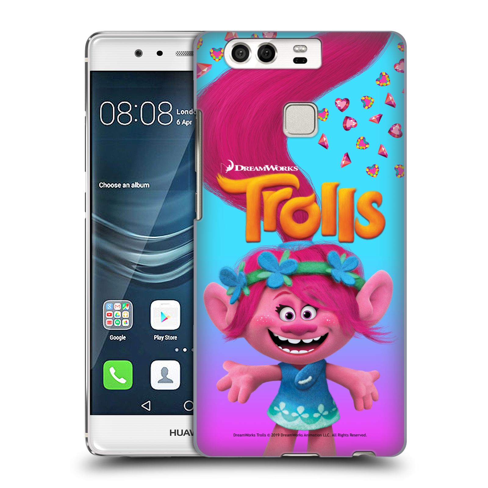 Pouzdro na mobil Huawei P9 / P9 DUAL SIM - HEAD CASE - Pohádka - Trollové skřítek holčička Poppy