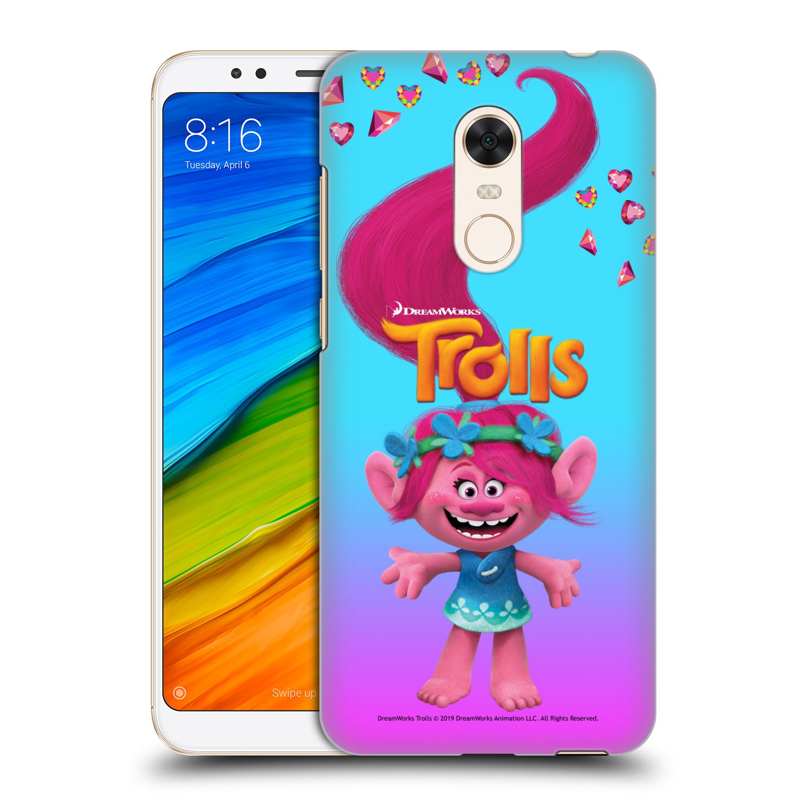 Pouzdro na mobil Xiaomi Redmi 5 PLUS (REDMI 5+) - HEAD CASE - Pohádka - Trollové skřítek holčička Poppy
