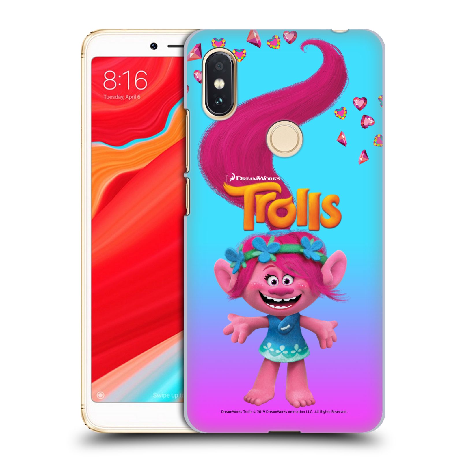Pouzdro na mobil Xiaomi Redmi S2 - HEAD CASE - Pohádka - Trollové skřítek holčička Poppy