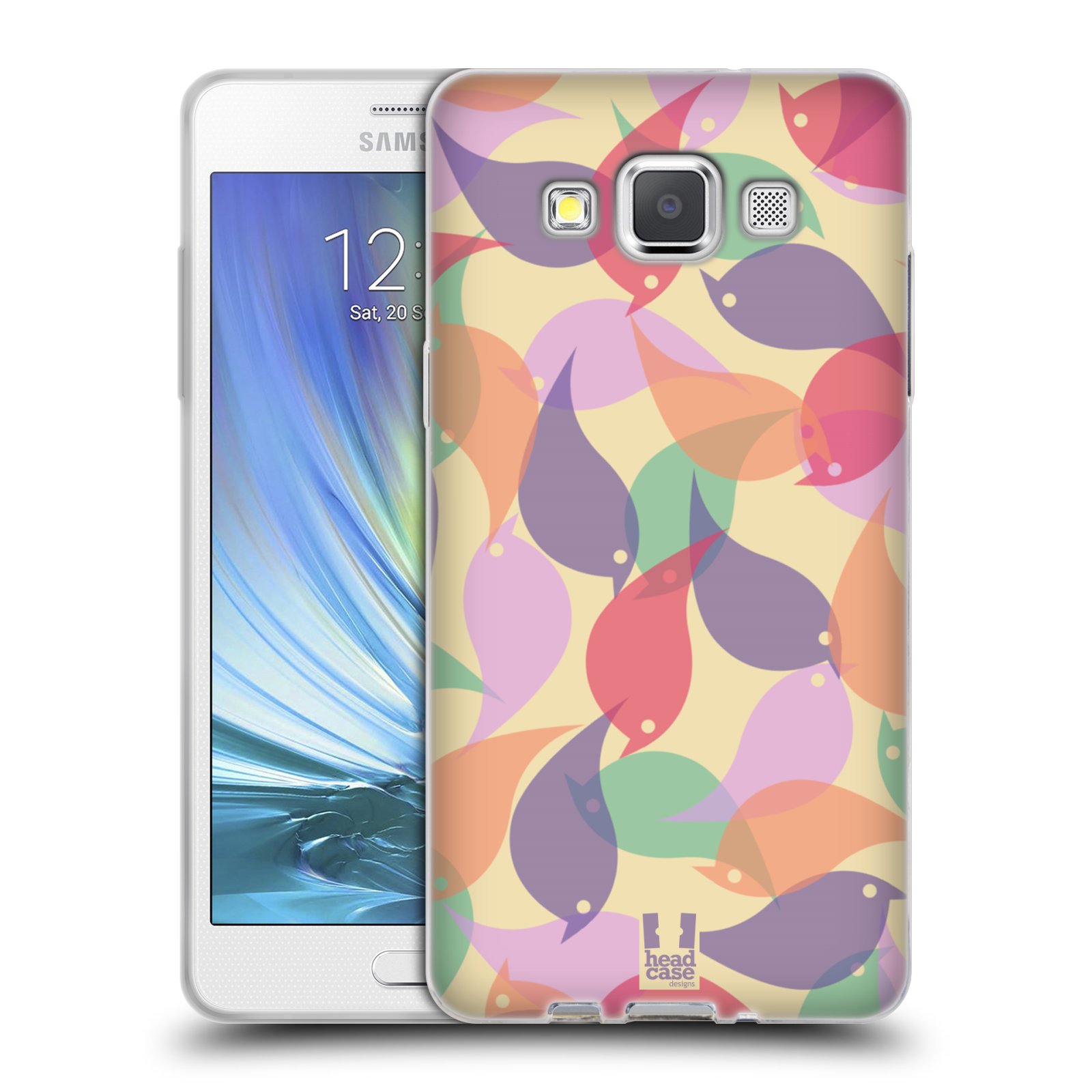 HEAD CASE silikonový obal na mobil Samsung Galaxy A5 vzor Vzorkovaná malba PTÁČCI