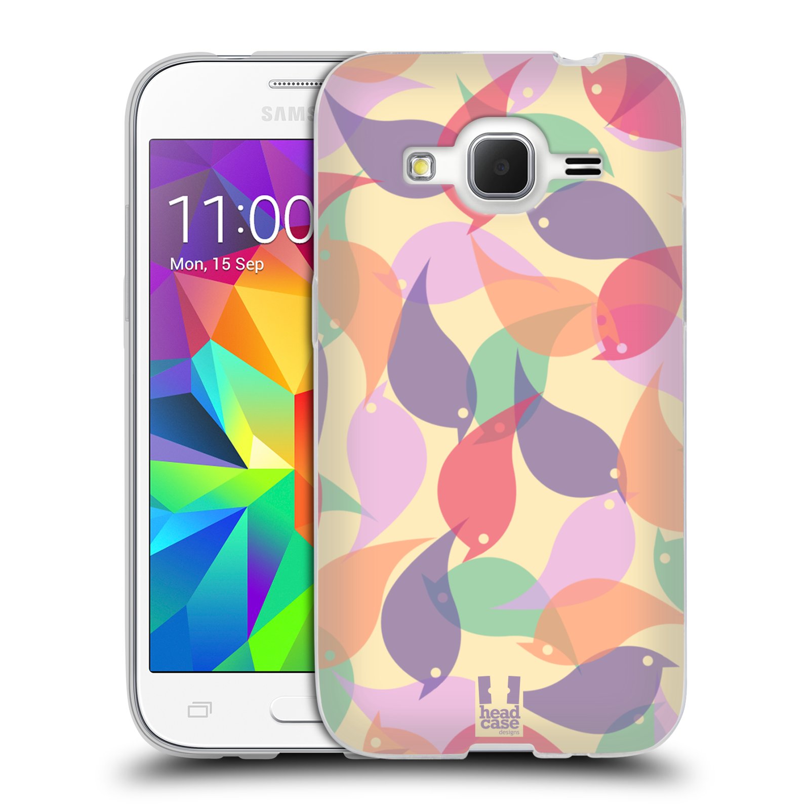 HEAD CASE silikonový obal na mobil Samsung Galaxy Core Prime (G360) vzor Vzorkovaná malba PTÁČCI