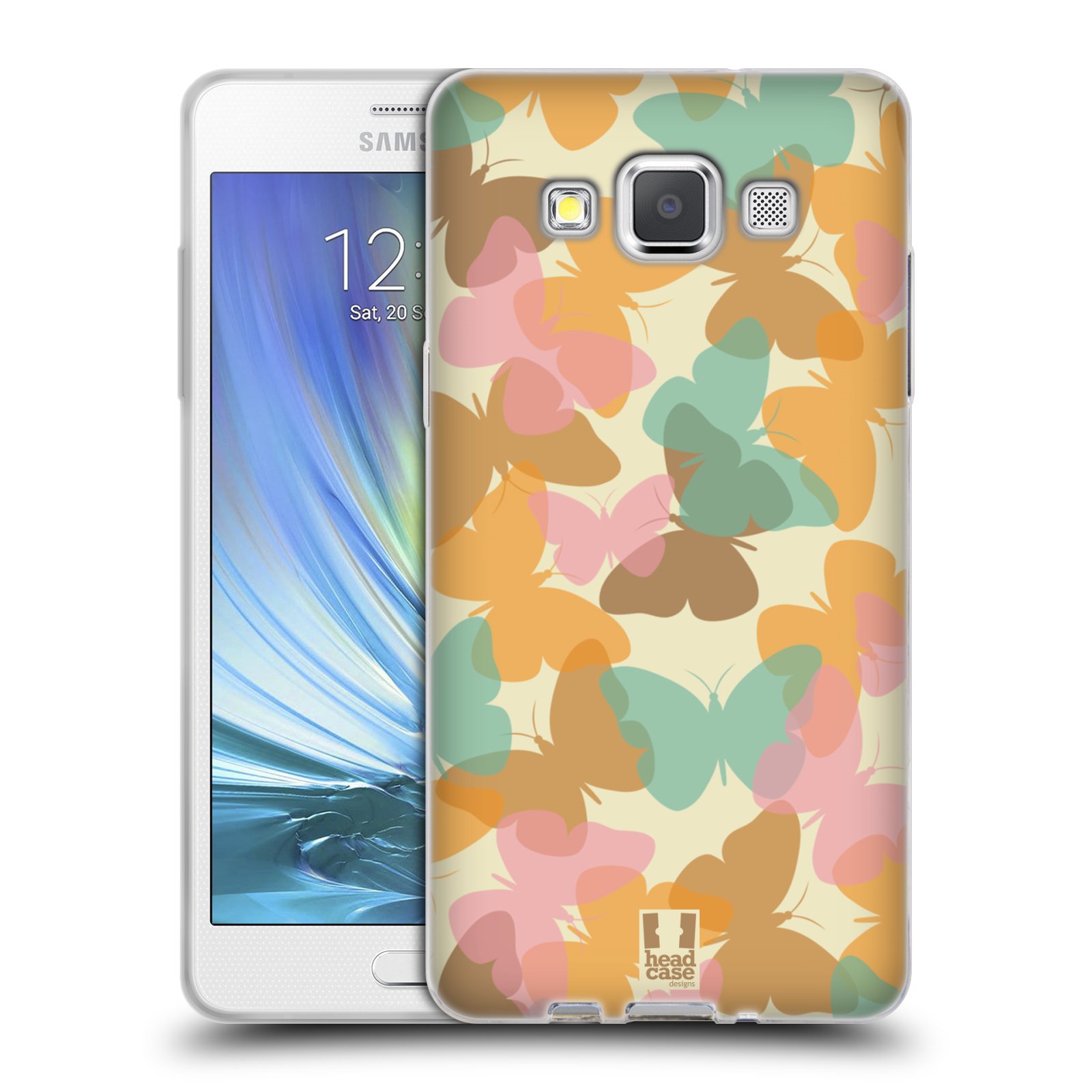 HEAD CASE silikonový obal na mobil Samsung Galaxy A5 vzor Vzorkovaná malba MOTÝL