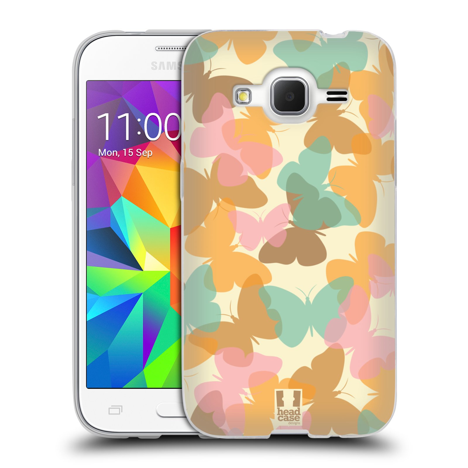 HEAD CASE silikonový obal na mobil Samsung Galaxy Core Prime (G360) vzor Vzorkovaná malba MOTÝL