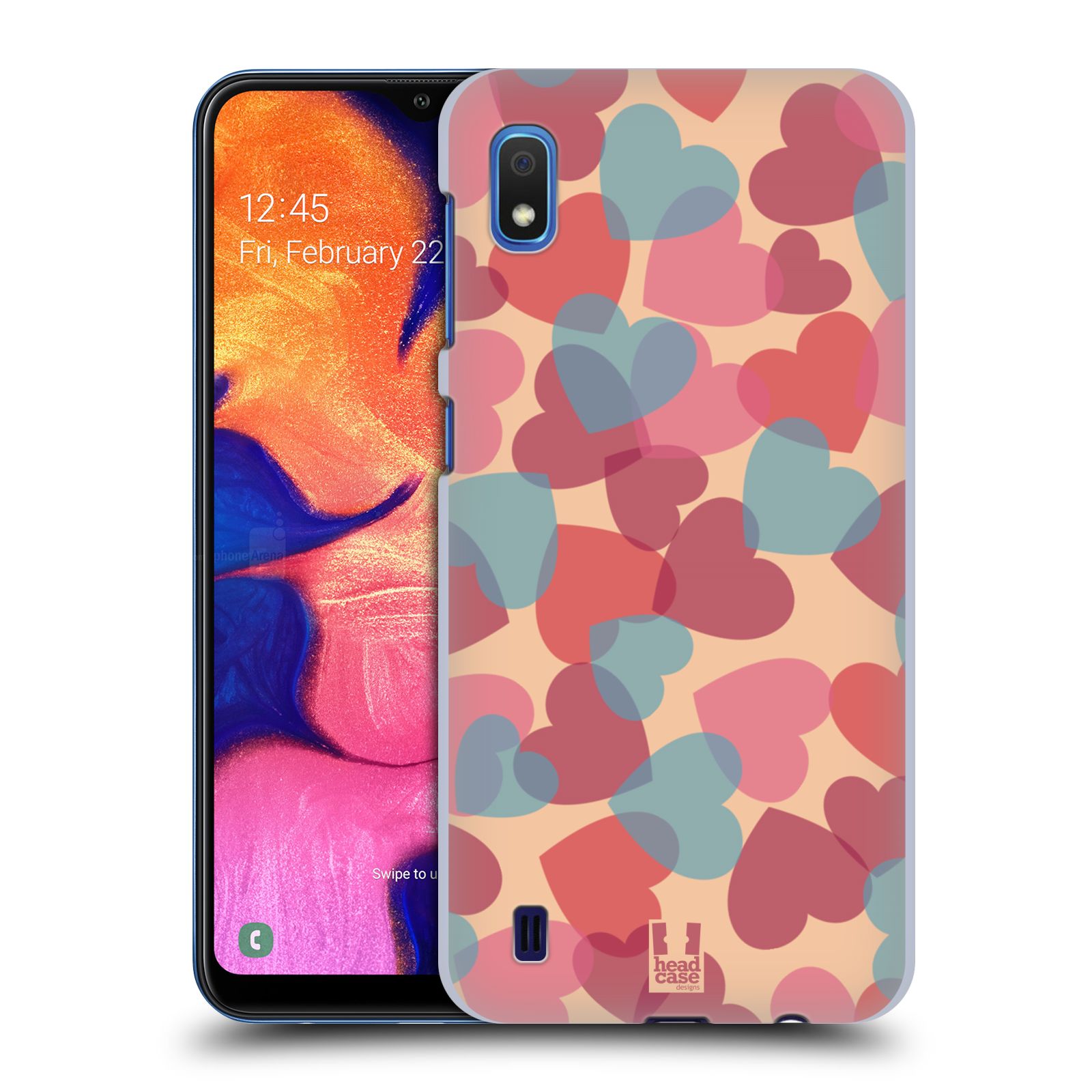 Zadní obal pro mobil Samsung Galaxy A10 - HEAD CASE - Růžová srdíčka kreslený vzor