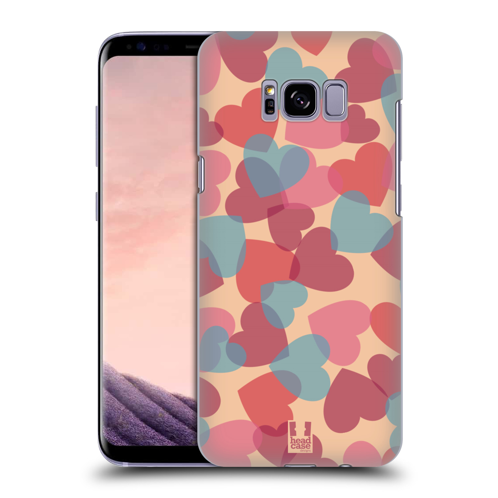 Zadní obal pro mobil Samsung Galaxy S8 PLUS - HEAD CASE - Růžová srdíčka kreslený vzor
