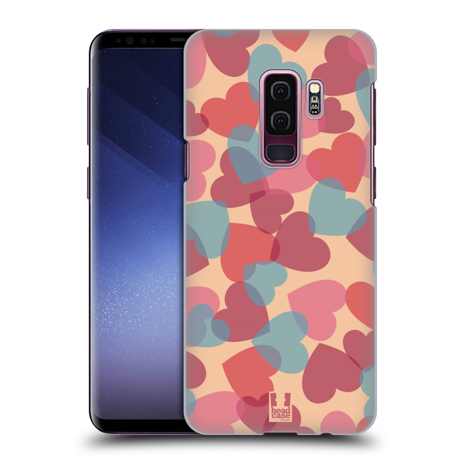 Zadní obal pro mobil Samsung Galaxy S9 PLUS - HEAD CASE - Růžová srdíčka kreslený vzor