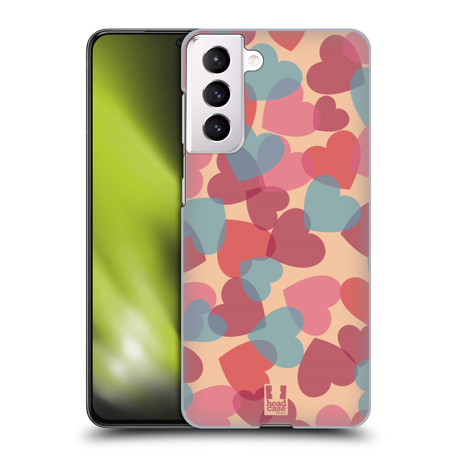 Zadní obal pro mobil Samsung Galaxy S21 / S21 5G - HEAD CASE - Růžová srdíčka kreslený vzor