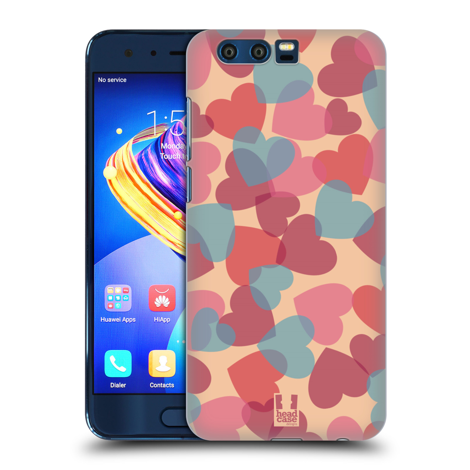 Zadní obal pro mobil Honor 9 - HEAD CASE - Růžová srdíčka kreslený vzor